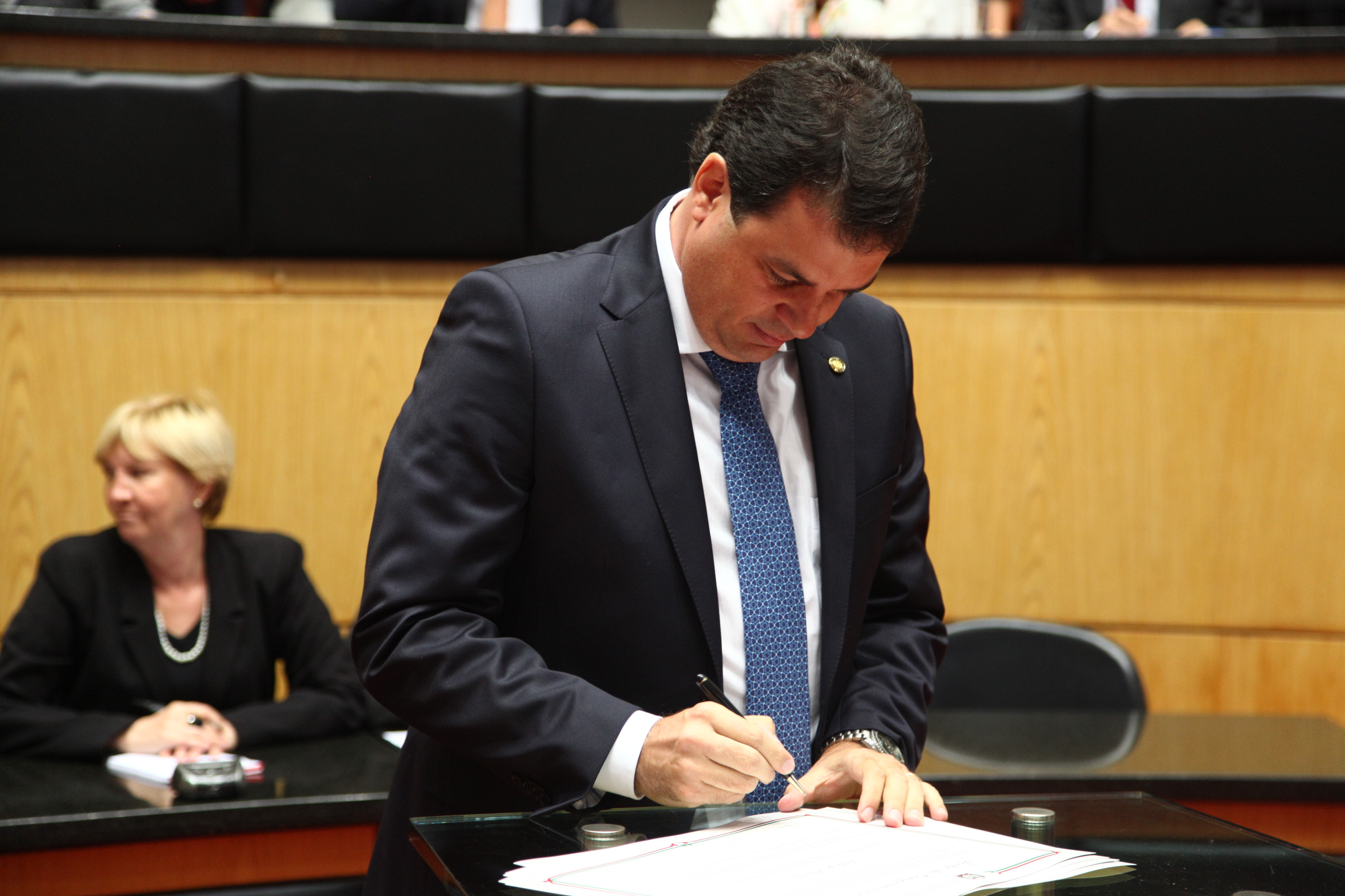 Juramento, Assinatura e Posse dos Deputados. Dep. Rodrigo Minotto (PDT) - Foto: Solon Soares/Agência AL
