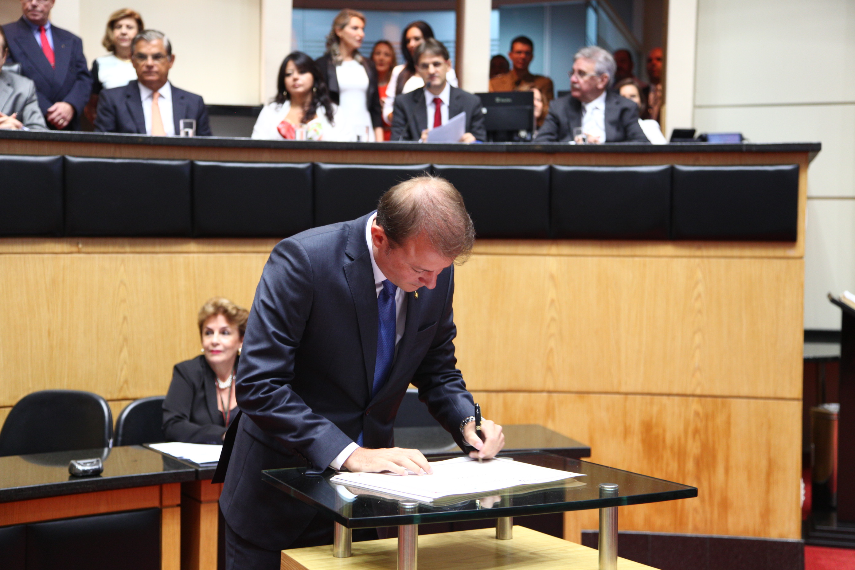 Juramento, Assinatura e Posse dos Deputados. Dep. Gabriel Ribeiro (PSD) - Foto: Solon Soares/Agência AL