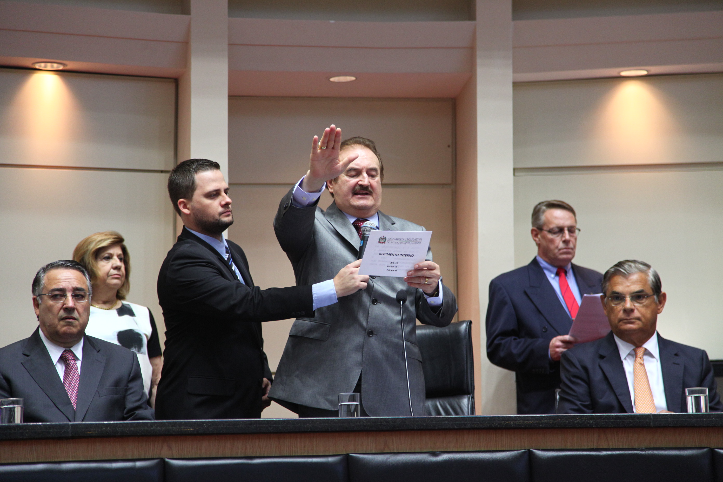 Juramento, Assinatura e Posse dos Deputados. Dep. Narcizo Parisotto (DEM) - Foto: Solon Soares/Agência AL