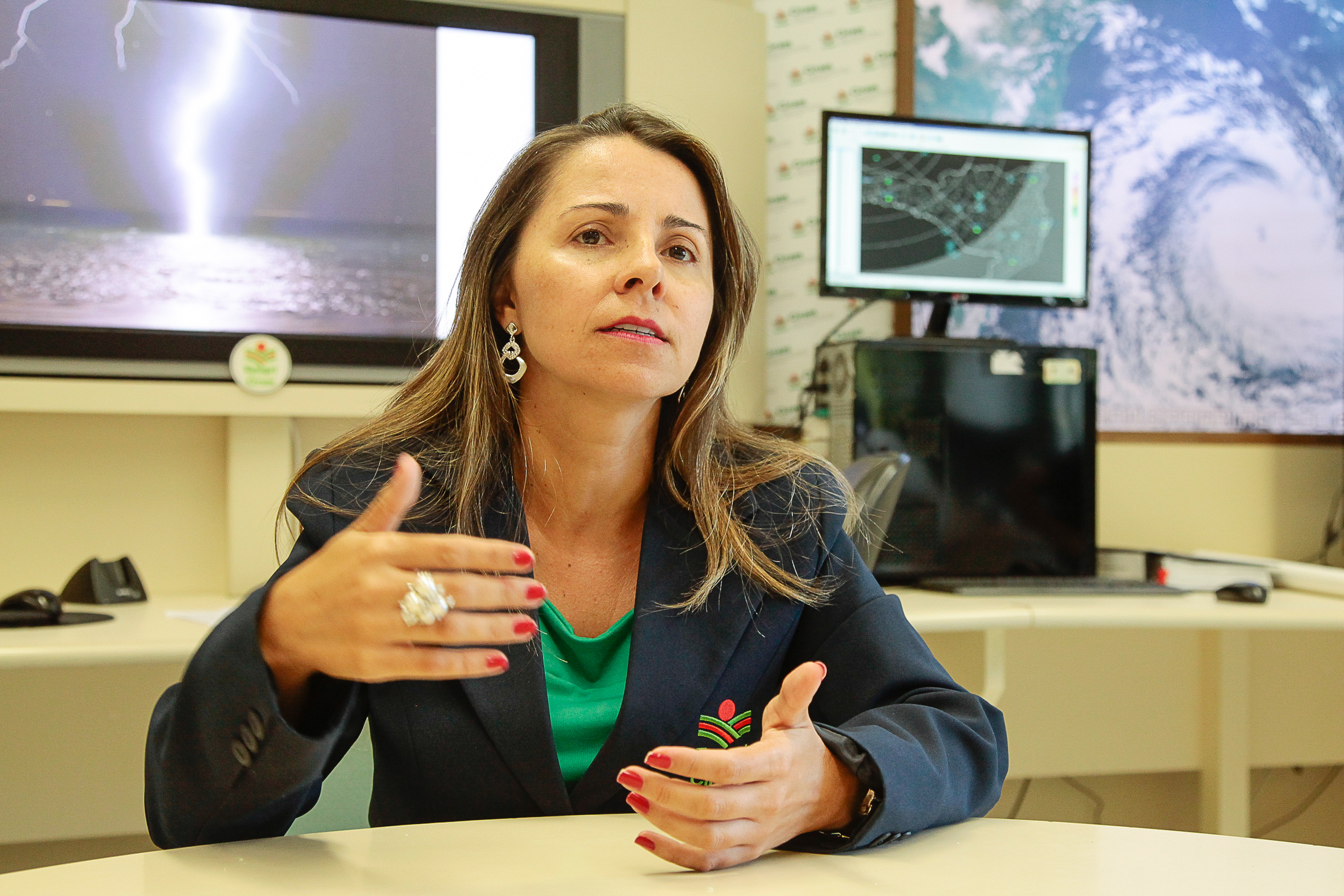 EPAGRI CIRAM -  Meteorologista Gilsânia Cruz. Foto: Miriam Zomer/Agência AL