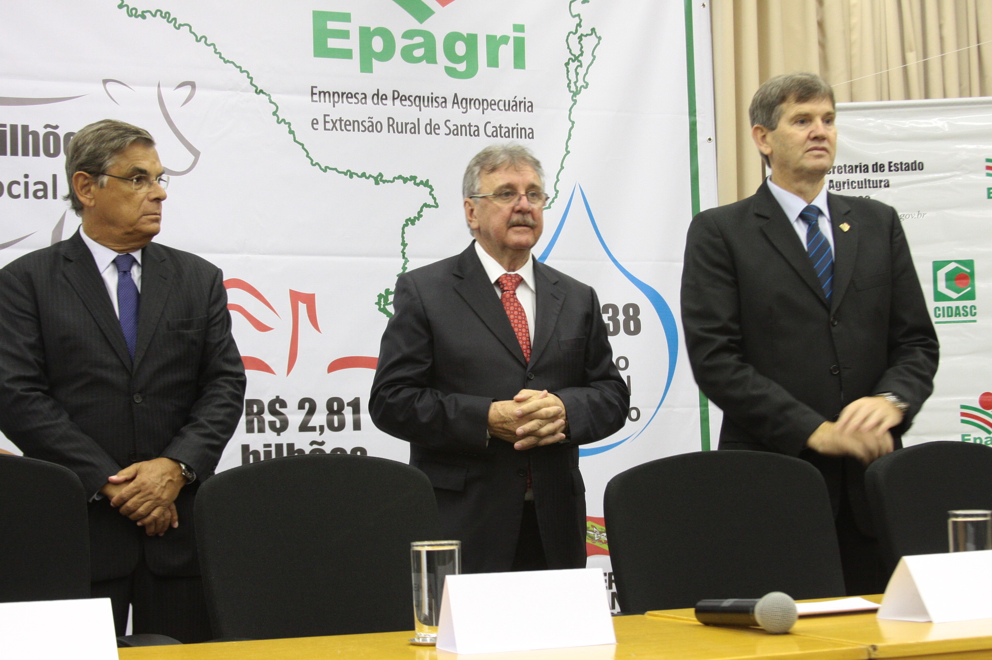 Posse do novo Secretário de Agricultura, Moacir Sopelsa. Foto: Eduardo Guedes de Oliveira / Agência AL