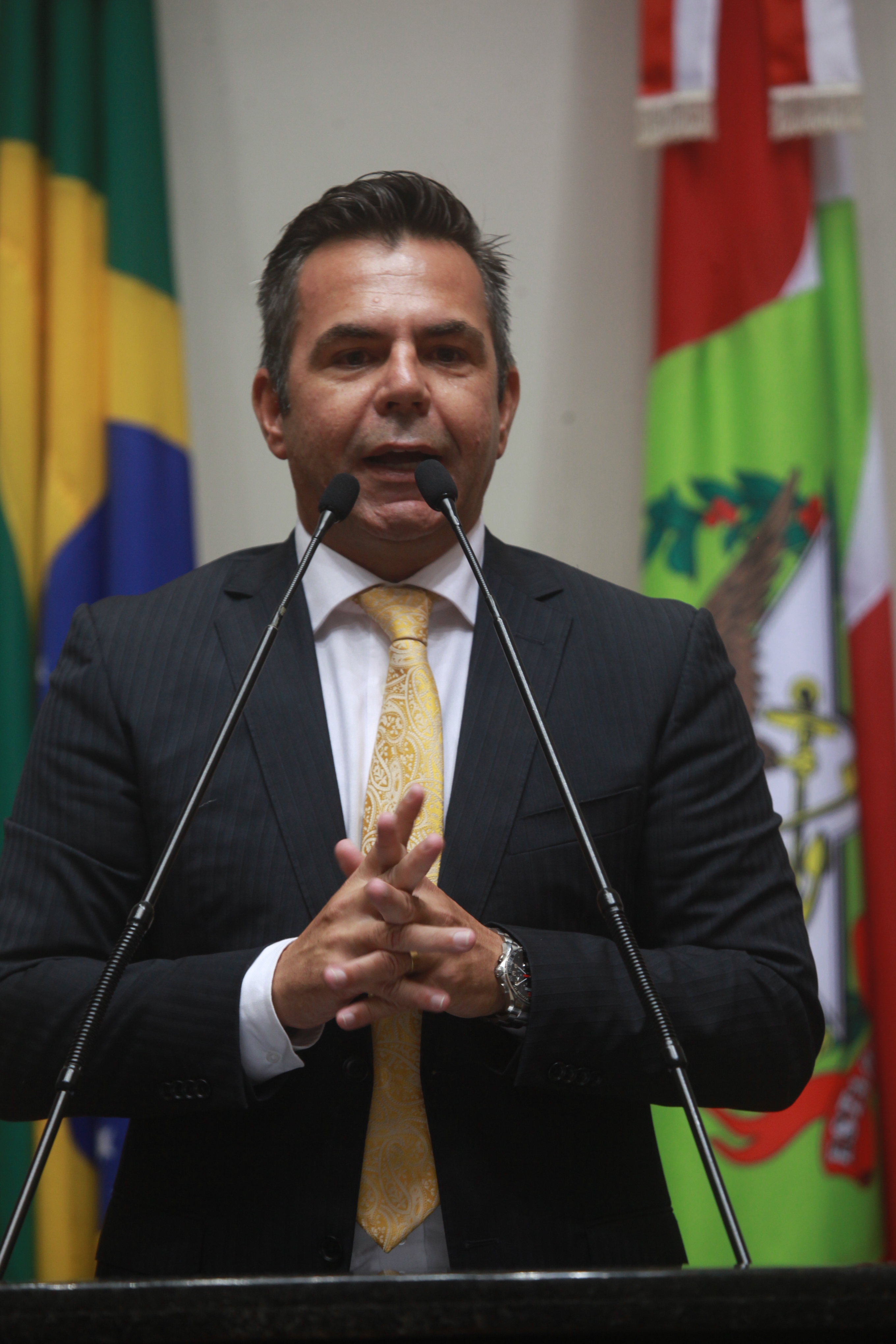 Sessão de Posse dos Suplentes. Deputado Luiz Fernando Vampiro (PMDB). Foto: Carlos Kilian/Agência AL