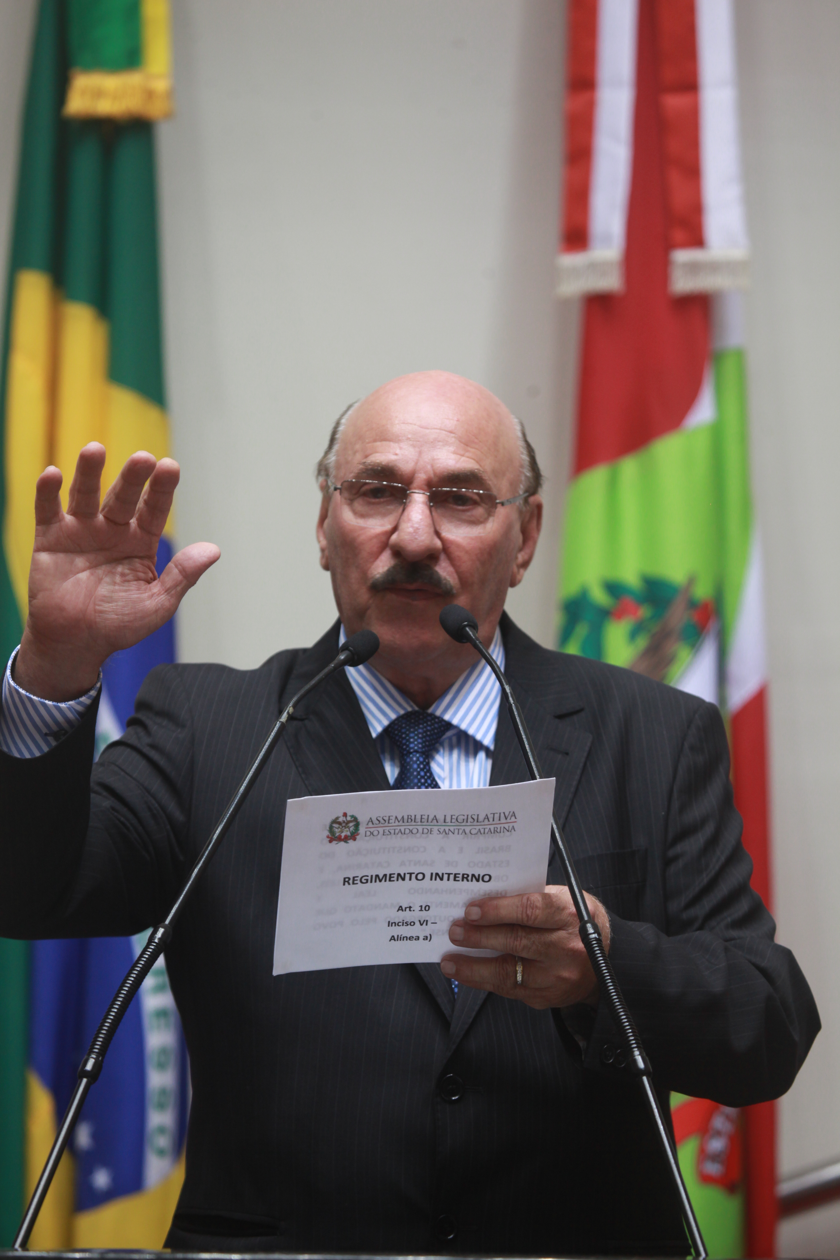 Sessão de Posse dos Suplentes. Deputado Manoel Mota (PMDB). Foto: Carlos Kilian/Agência AL