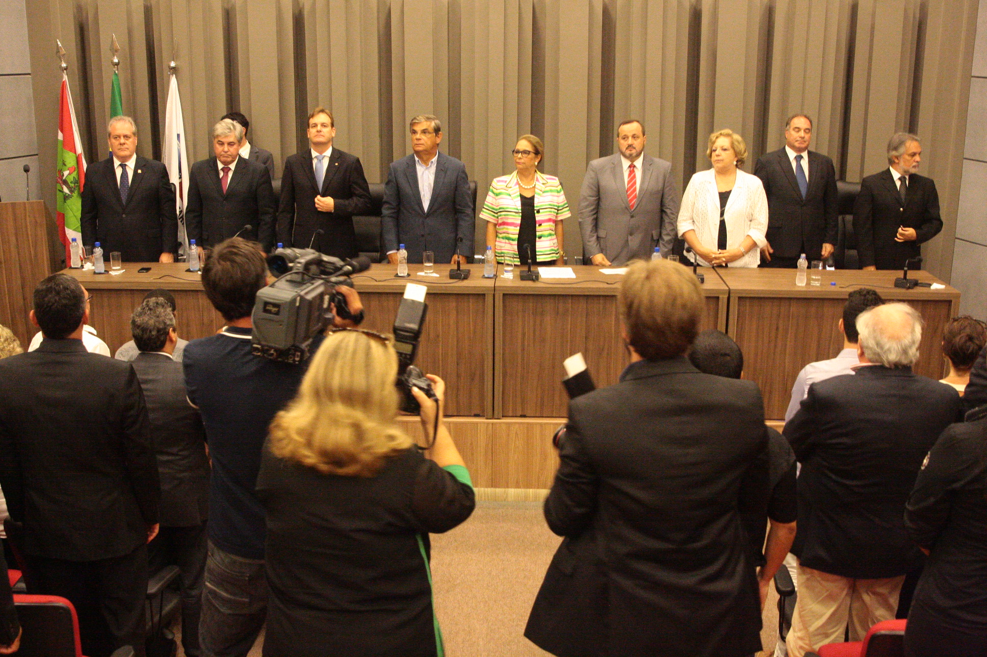 Deputada Ada de Luca (PMDB) toma posse como secretária de Estado da Justiça e Cidadania. Foto: Eduardo Guedes de Oliveira / Agência AL