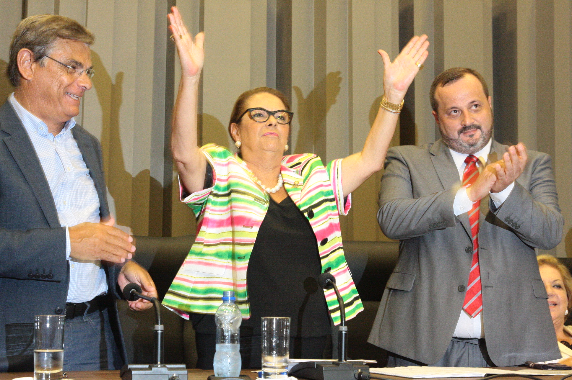 Deputada Ada de Luca (PMDB) toma posse como secretária de Estado da Justiça e Cidadania. Foto: Eduardo Guedes de Oliveira / Agência AL