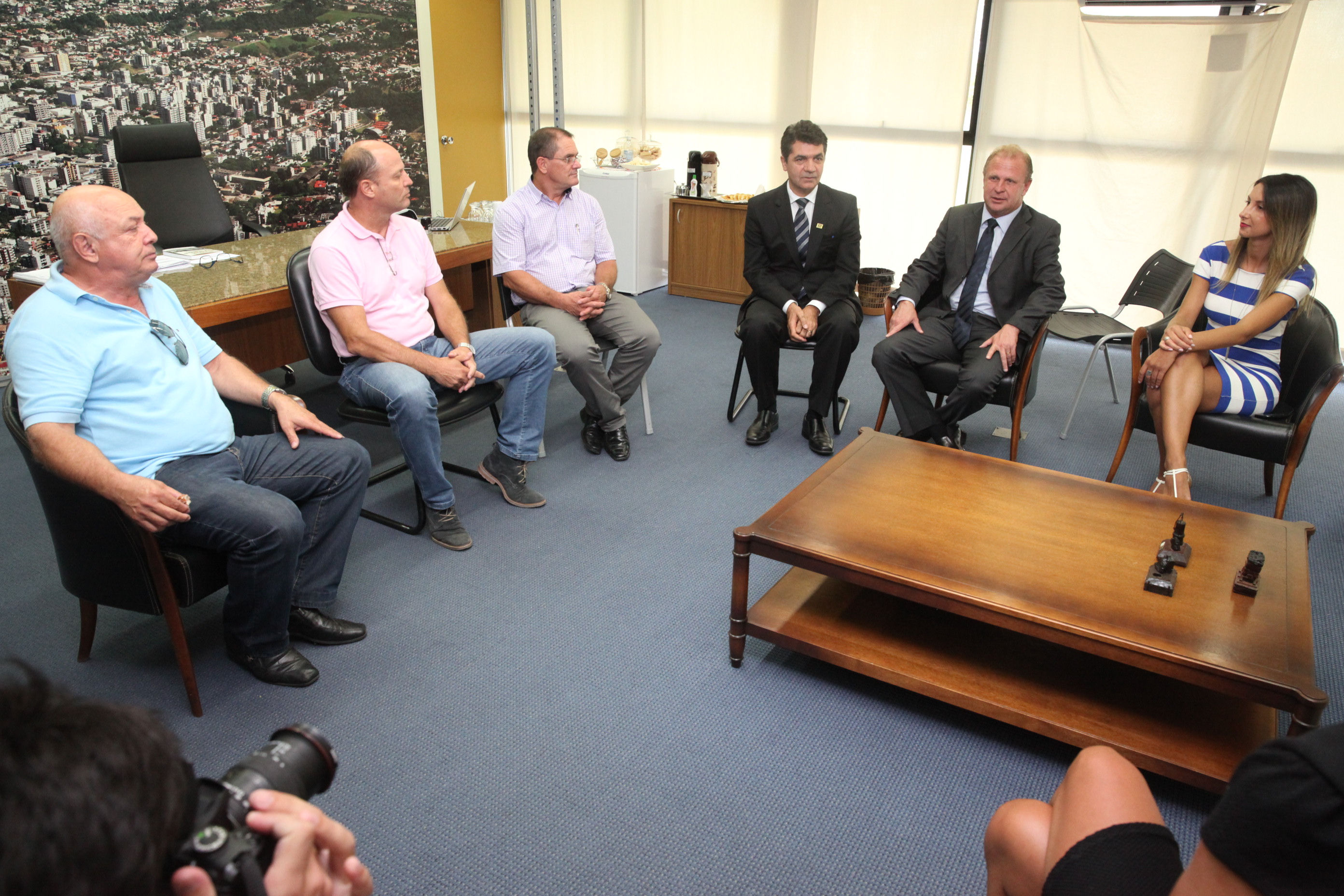 Presidente da Alesc, Gelson Merisio, cumpre agenda em Criciúma. Foto: Fábio Queiroz / Agência AL