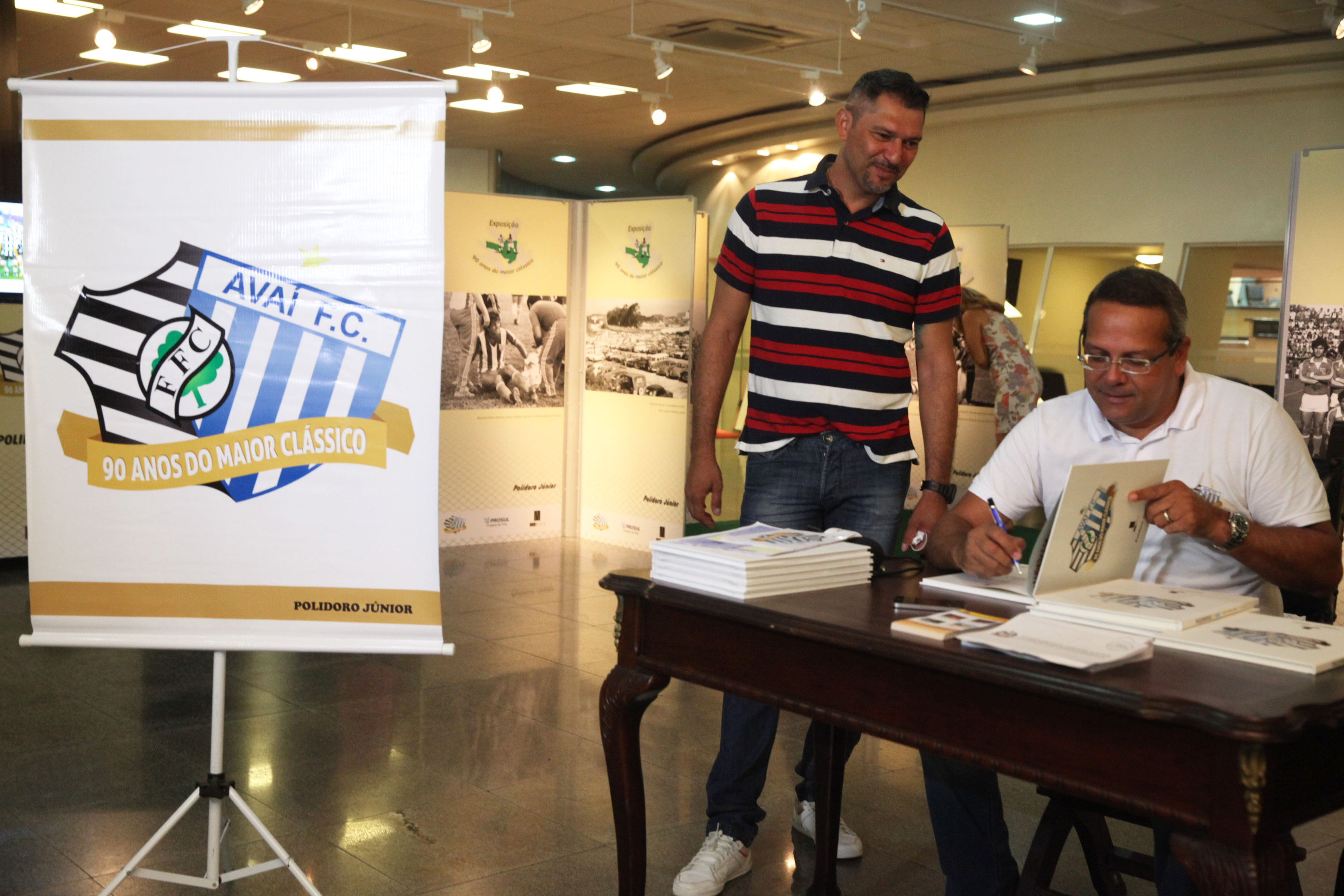 Exposição Avaí e Figueirense. Foto: Fábio Queiroz / Agência AL