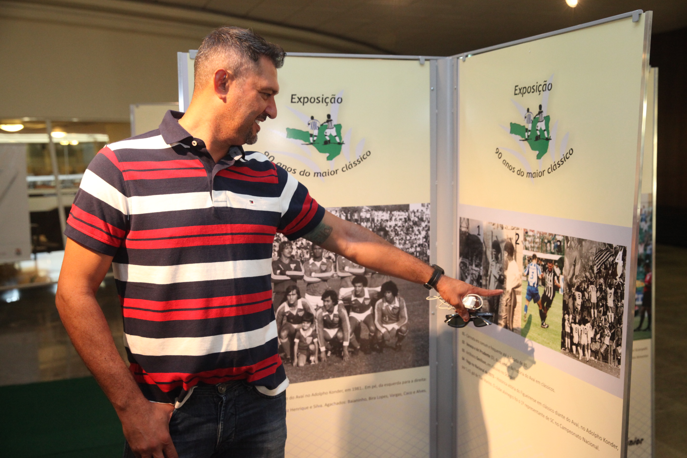 Exposição Avaí e Figueirense. Foto: Fábio Queiroz / Agência AL