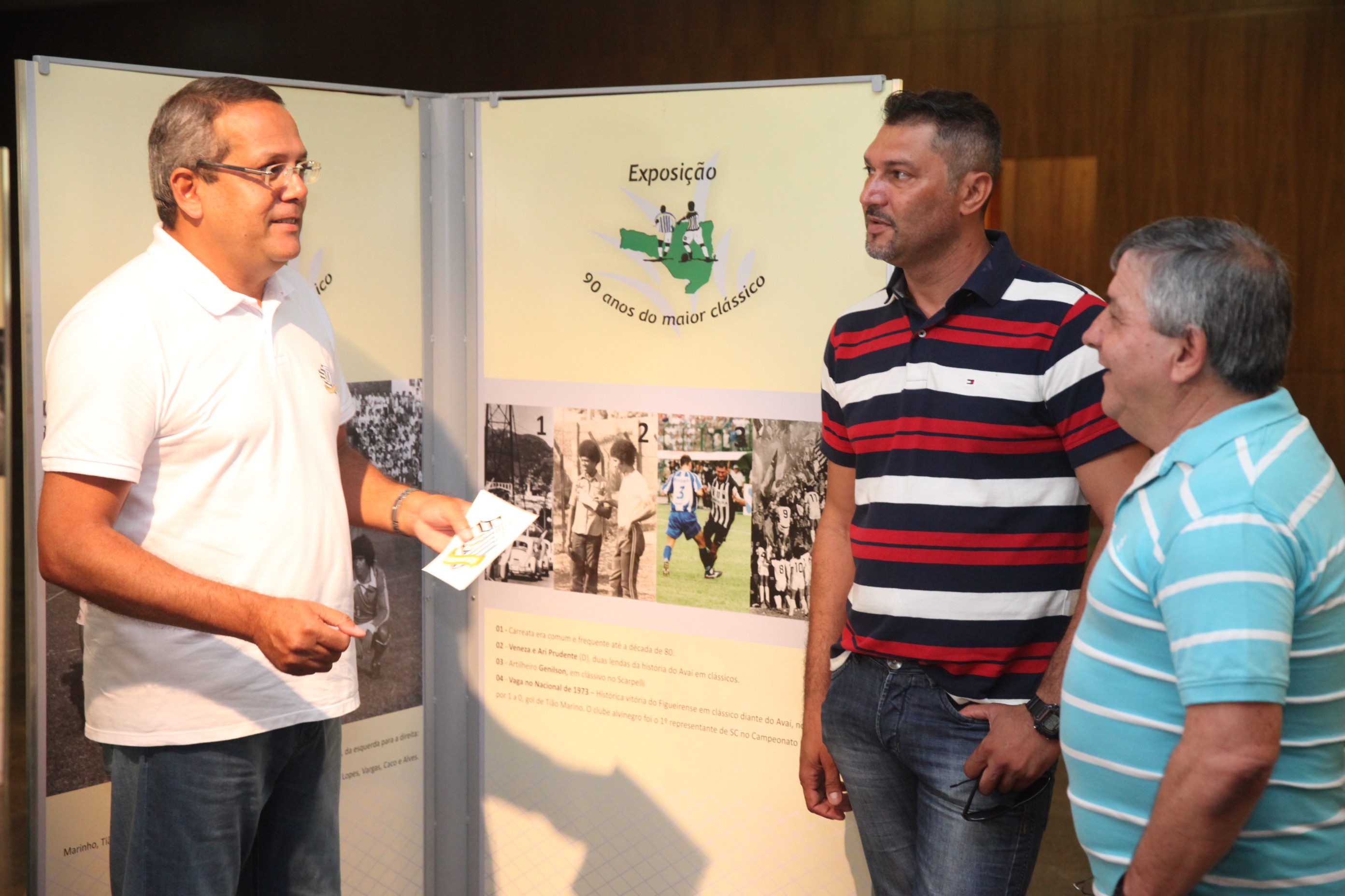 Exposição Avaí e Figueirense. Foto: Fábio Queiroz / Agência AL