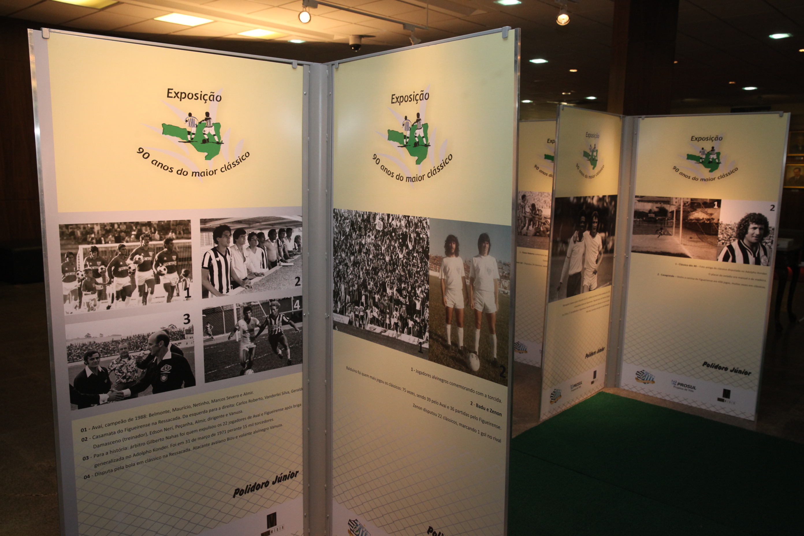 Exposição Avaí e Figueirense. Foto: Fábio Queiroz / Agência AL