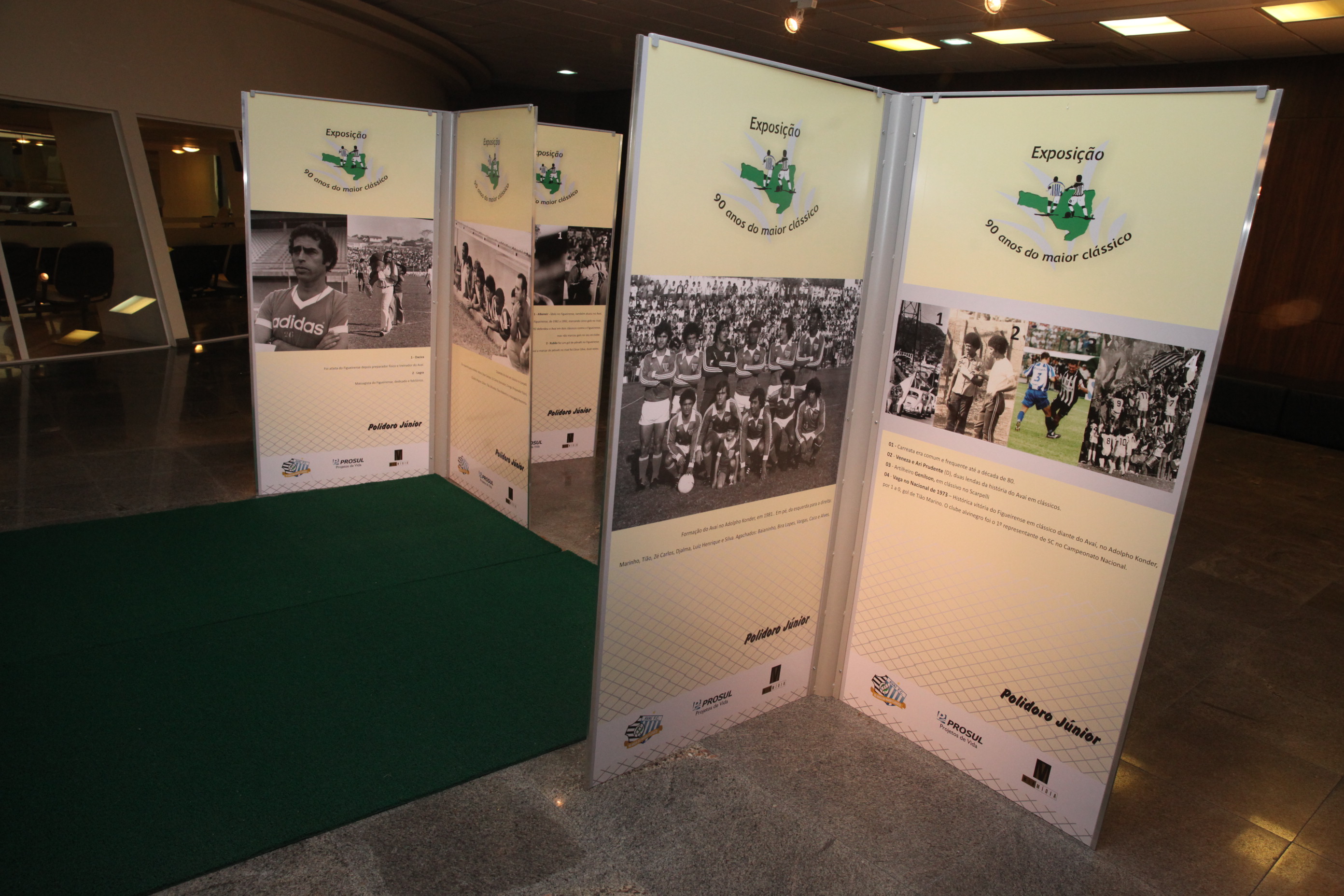 Exposição Avaí e Figueirense. Foto: Fábio Queiroz / Agência AL