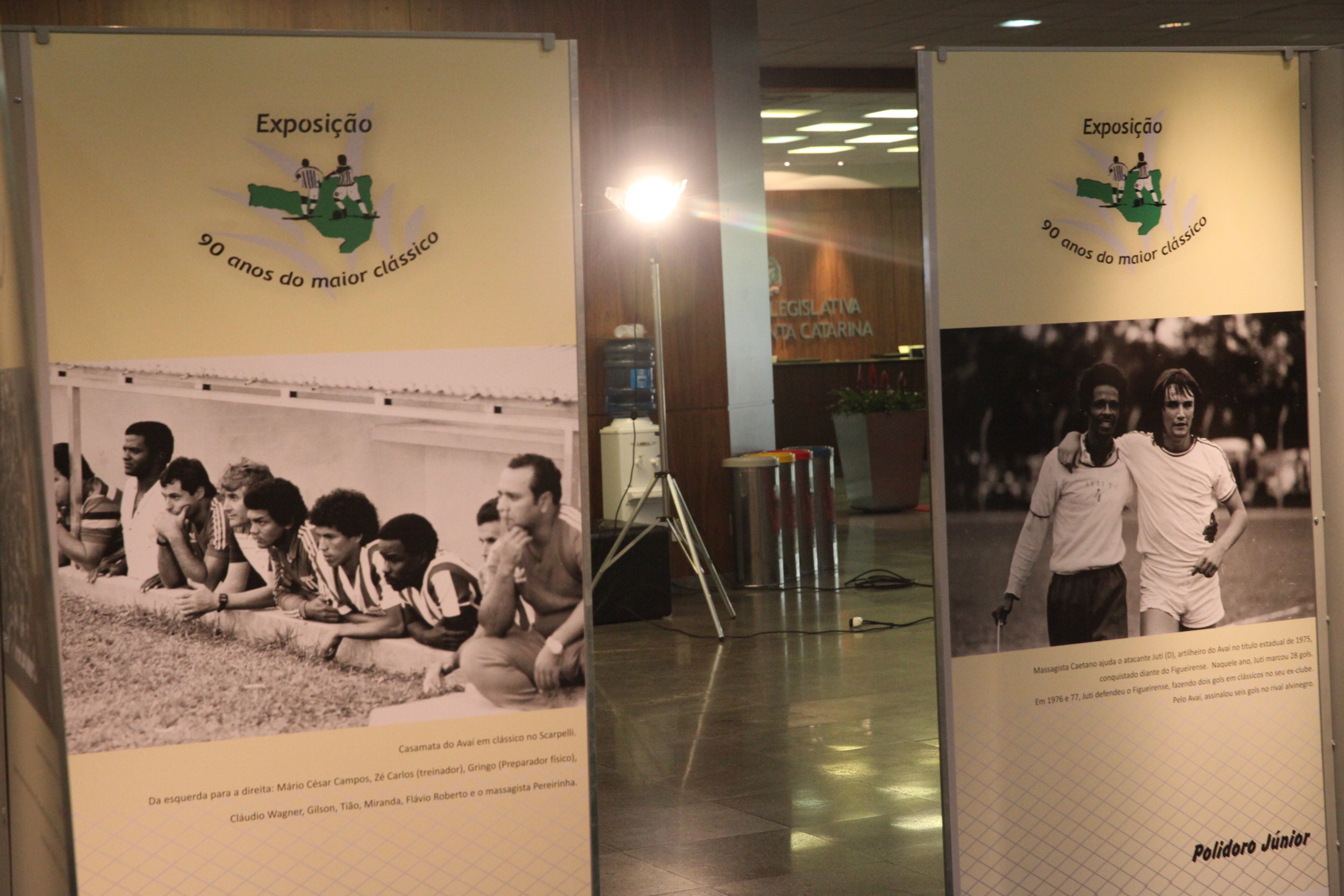 Exposição Avaí e Figueirense. Foto: Fábio Queiroz / Agência AL