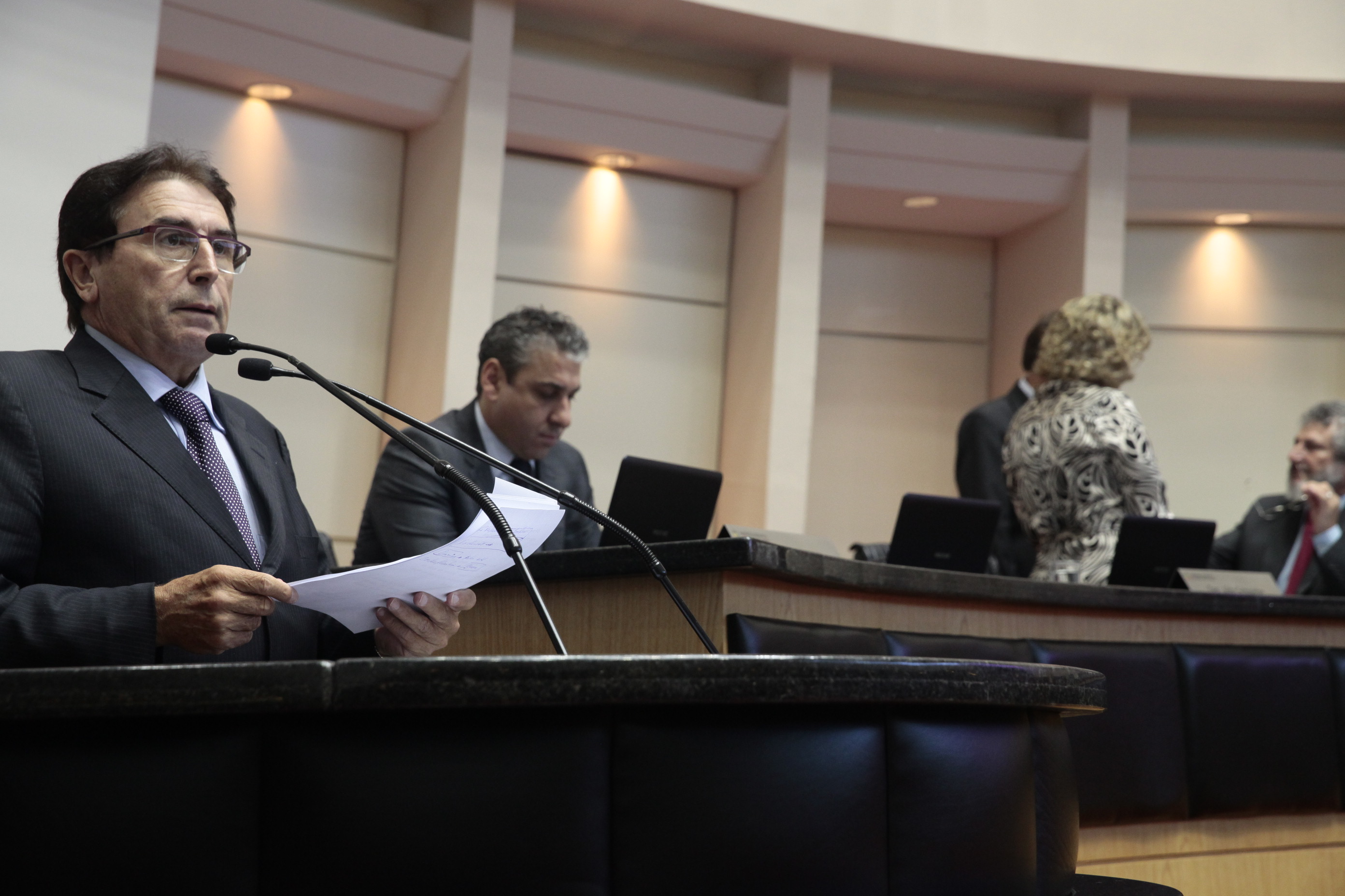 Sessão Ordinária - Plenário Osni Régis. Deputado Antonio Aguiar (PMDB) Foto: Eduardo Guedes de Oliveira / Agência AL