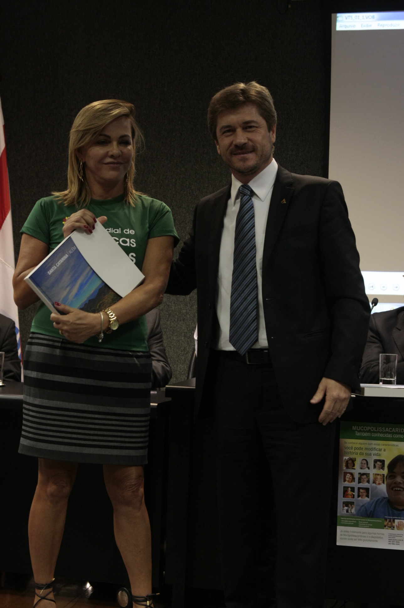 Fórum Catarinense de Doeças Raras - Deputado José Ney e Margareth Carreirão - Foto: Yuri Santos / Agência AL
