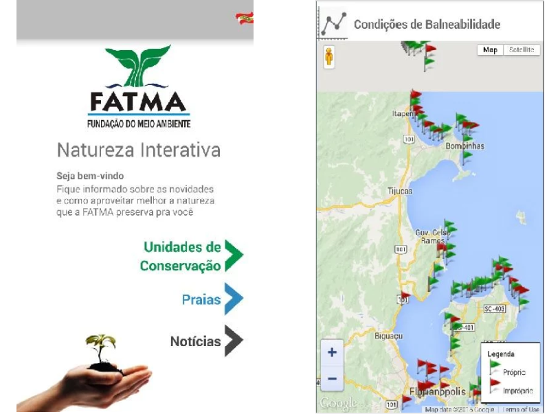 Aplicativo para celulares e tablets informa balneabilidade das praias catarinenses