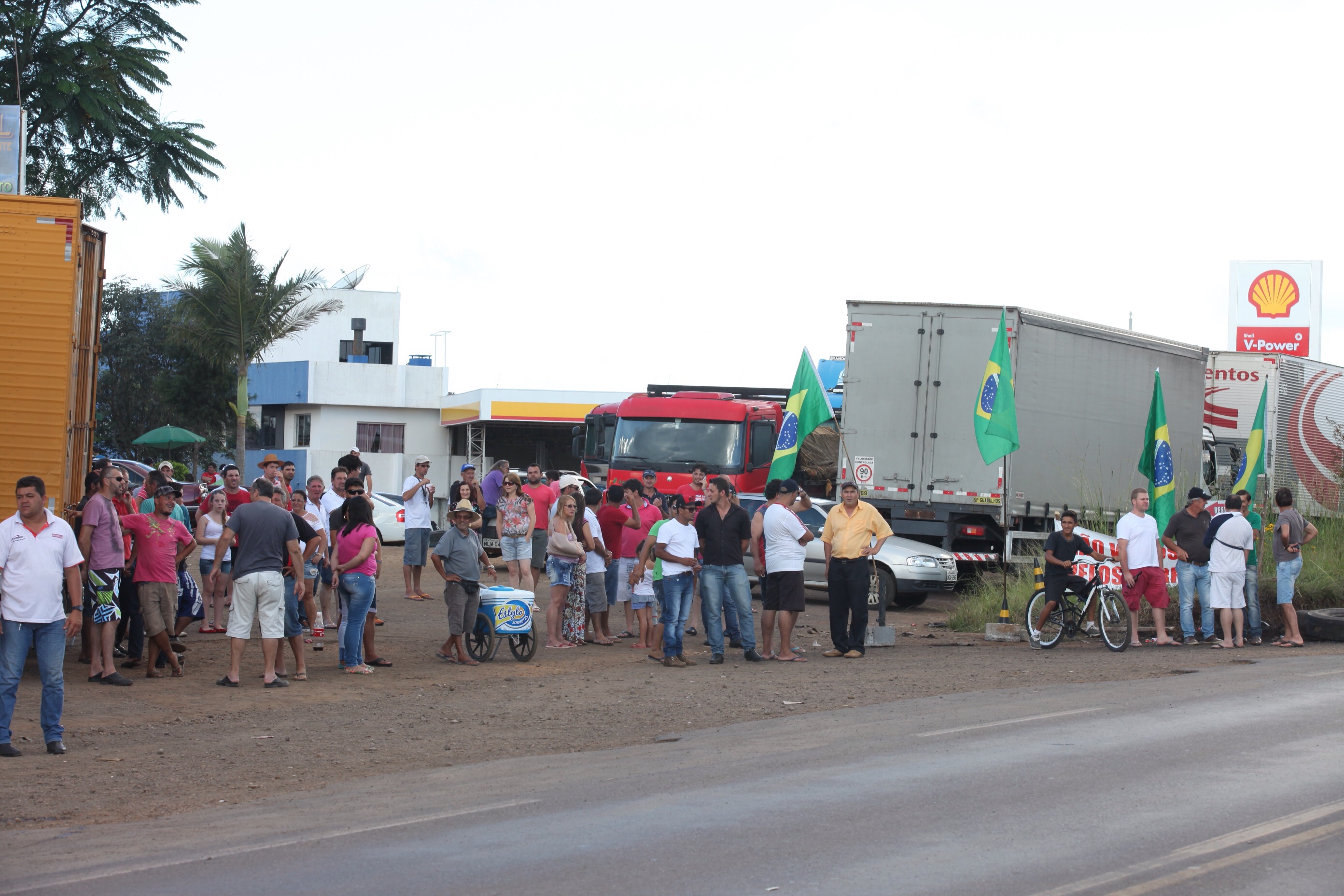 Protesto dos Caminhoneiros. Foto: Fábio Queiroz / Agência AL