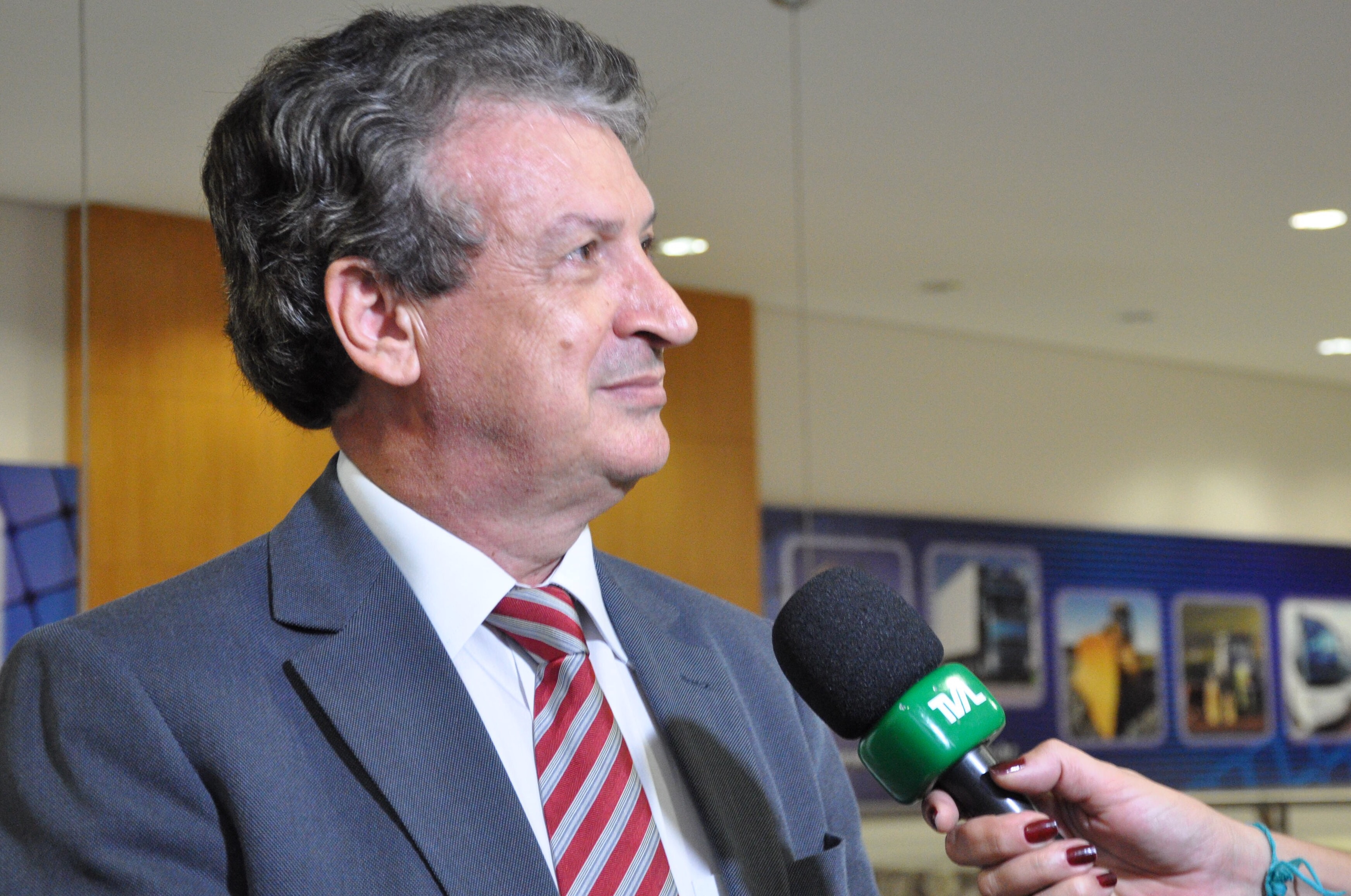 Presidente da Alesc, Gelson Merisio, cumpre agenda em Joinville. Foto: Karine Lucinda / Presidência