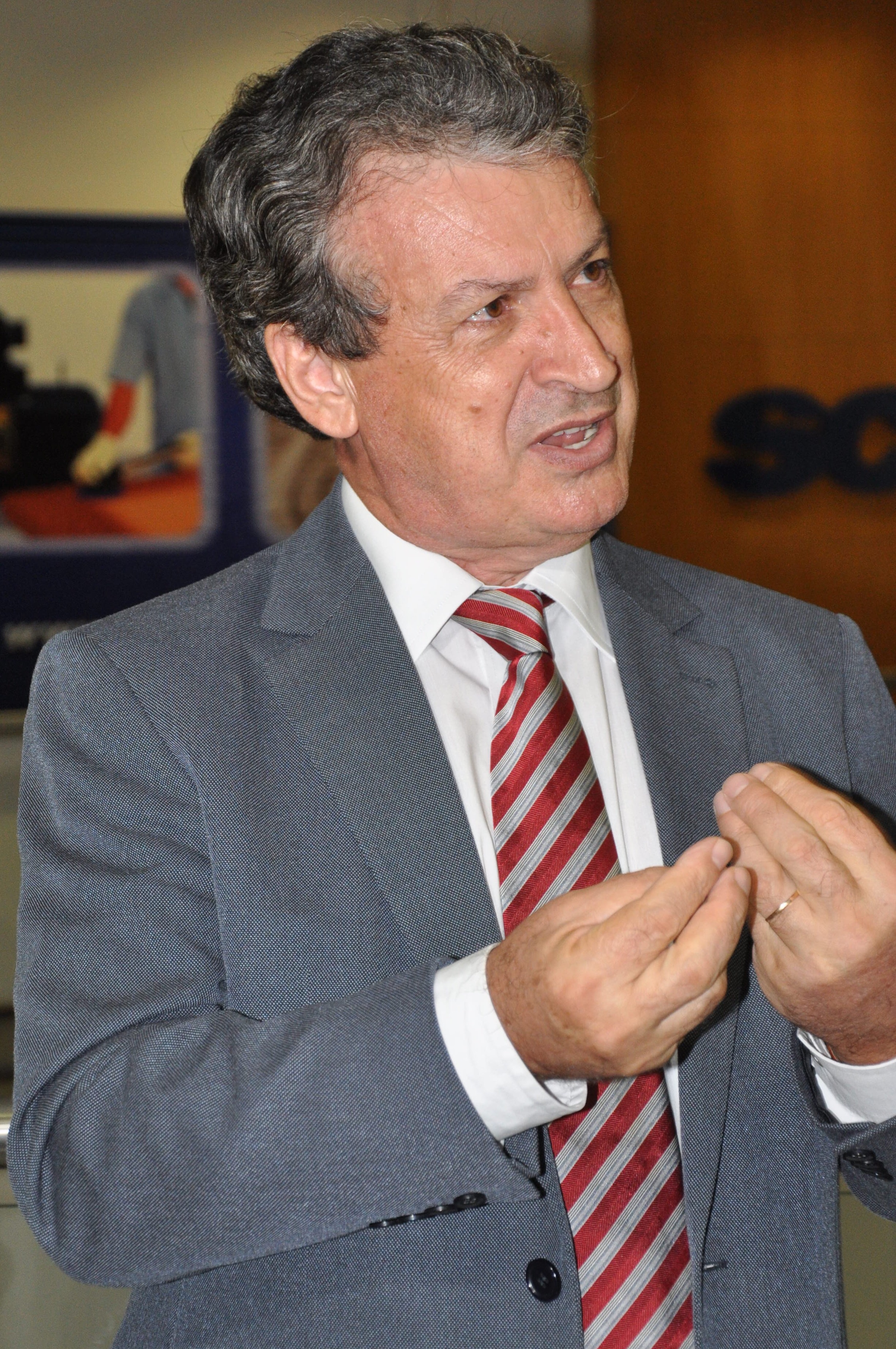 Presidente da Alesc, Gelson Merisio, cumpre agenda em Joinville. Foto: Karine Lucinda / Presidência