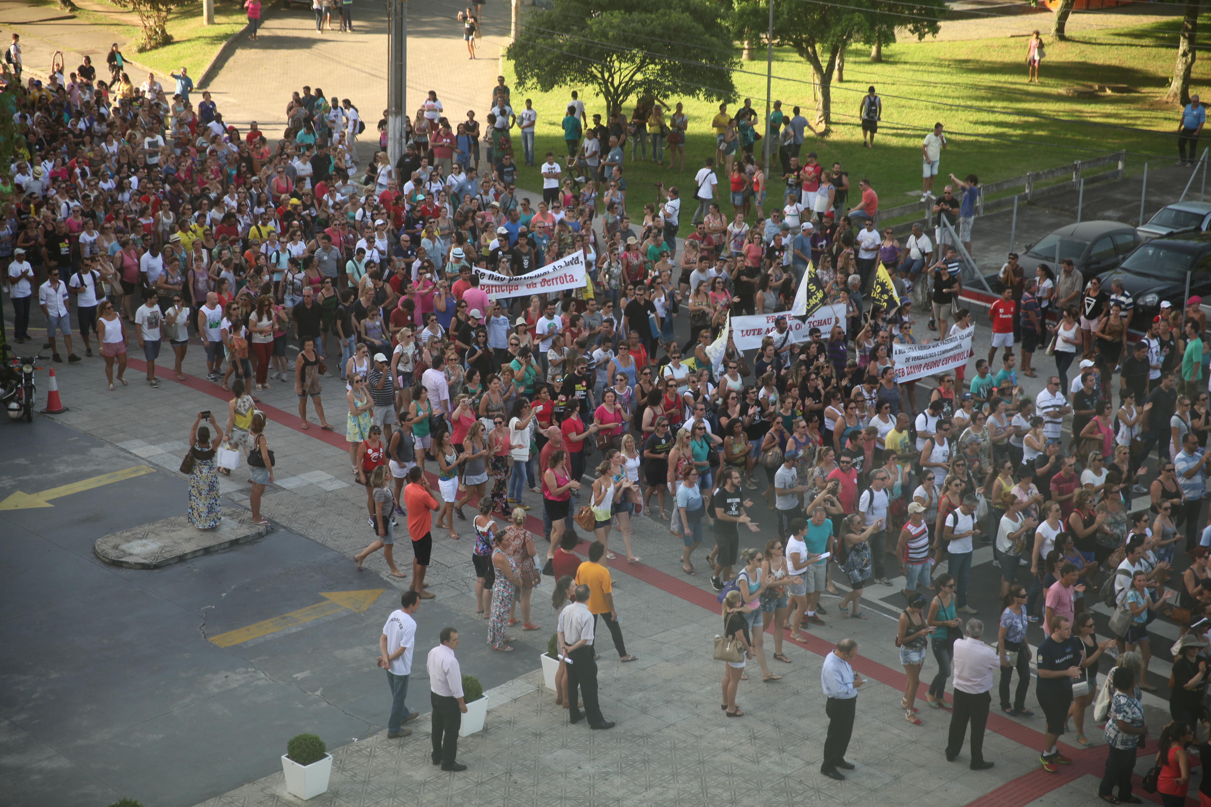 Manifestação dos Professores. Foto: Miriam Zomer / Agência AL