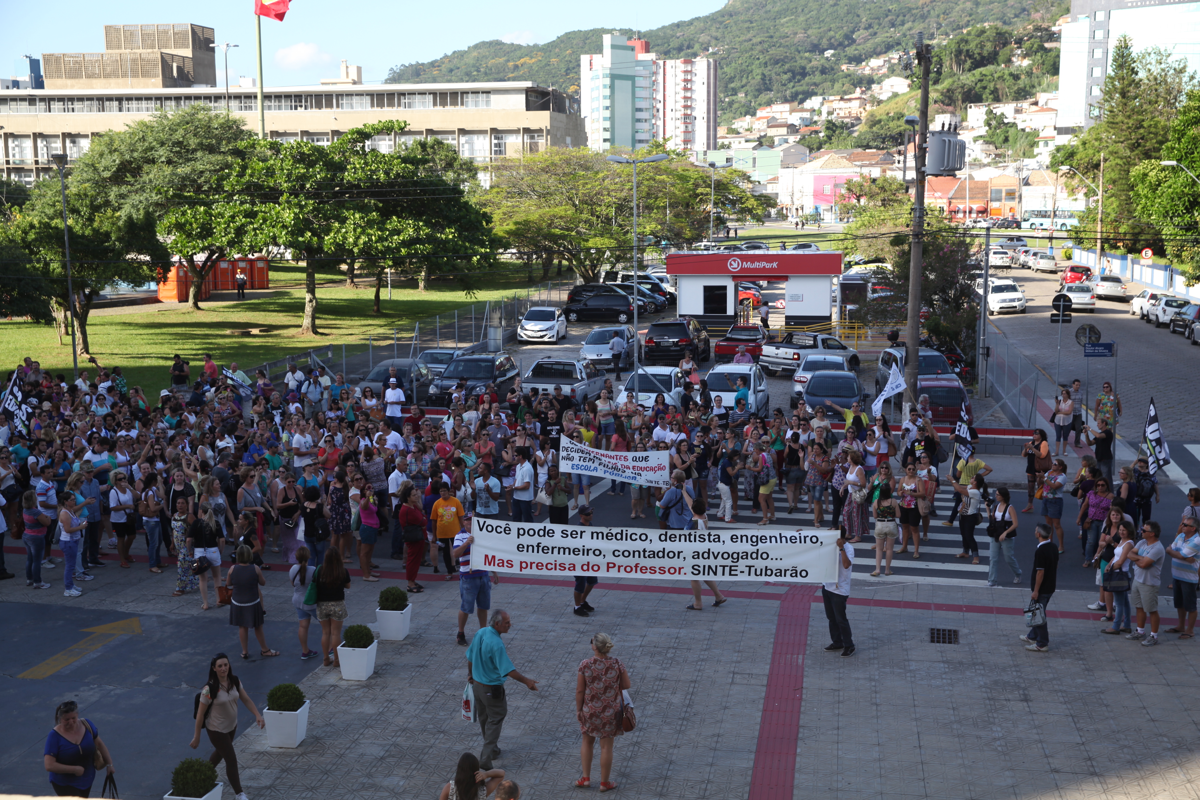 Manifestação dos Professores. Foto: Miriam Zomer / Agência AL