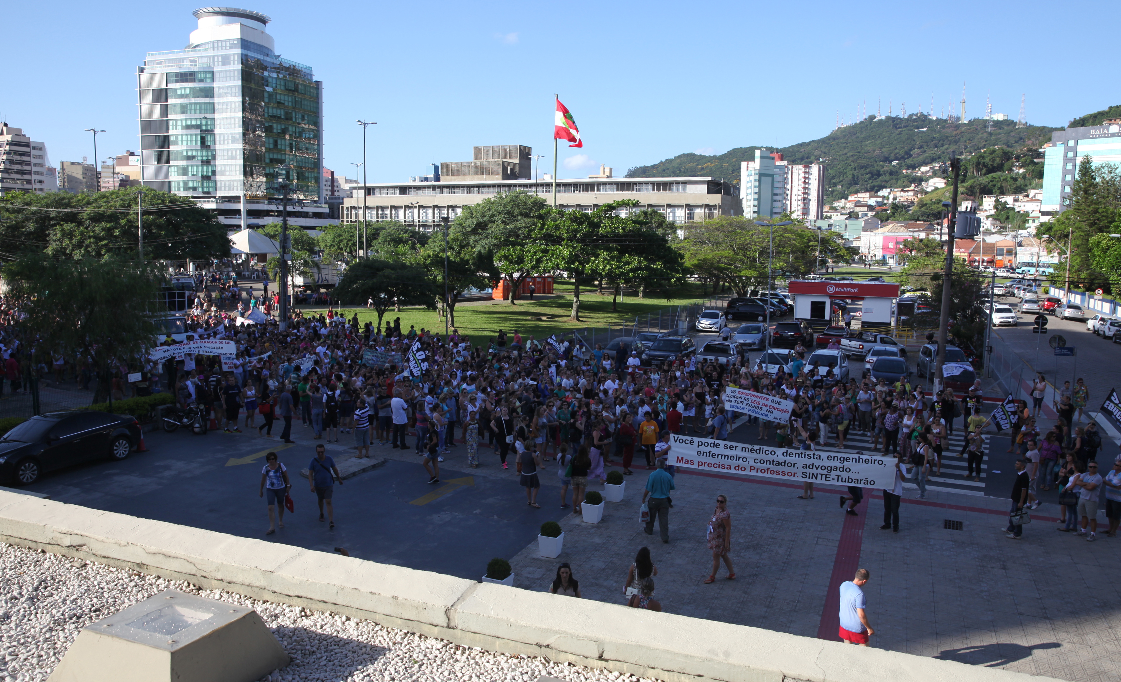 Manifestação dos Professores. Foto: Miriam Zomer / Agência AL
