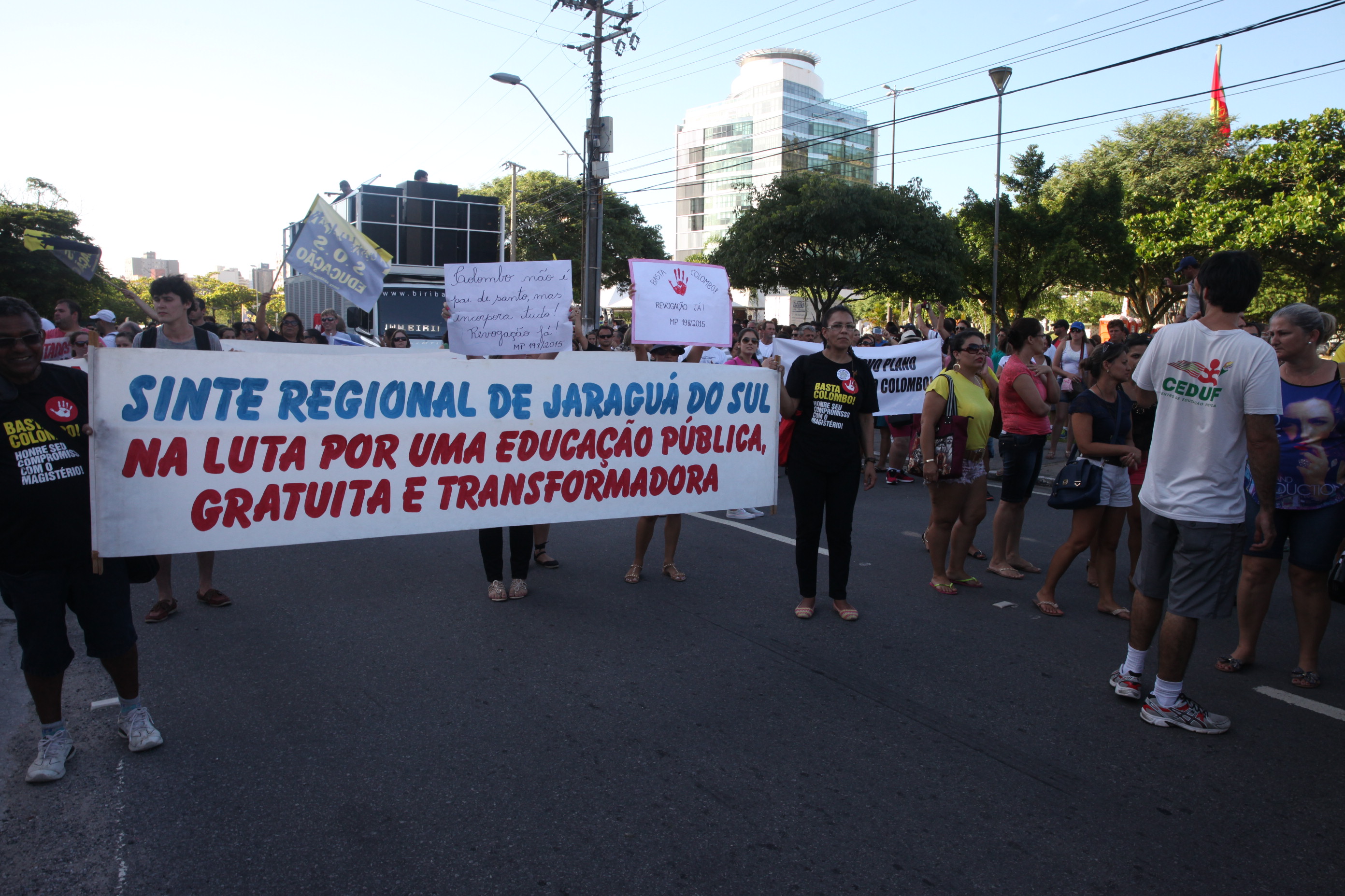 Manifestação dos Professores. Foto: Fábio Queiroz / Agência AL