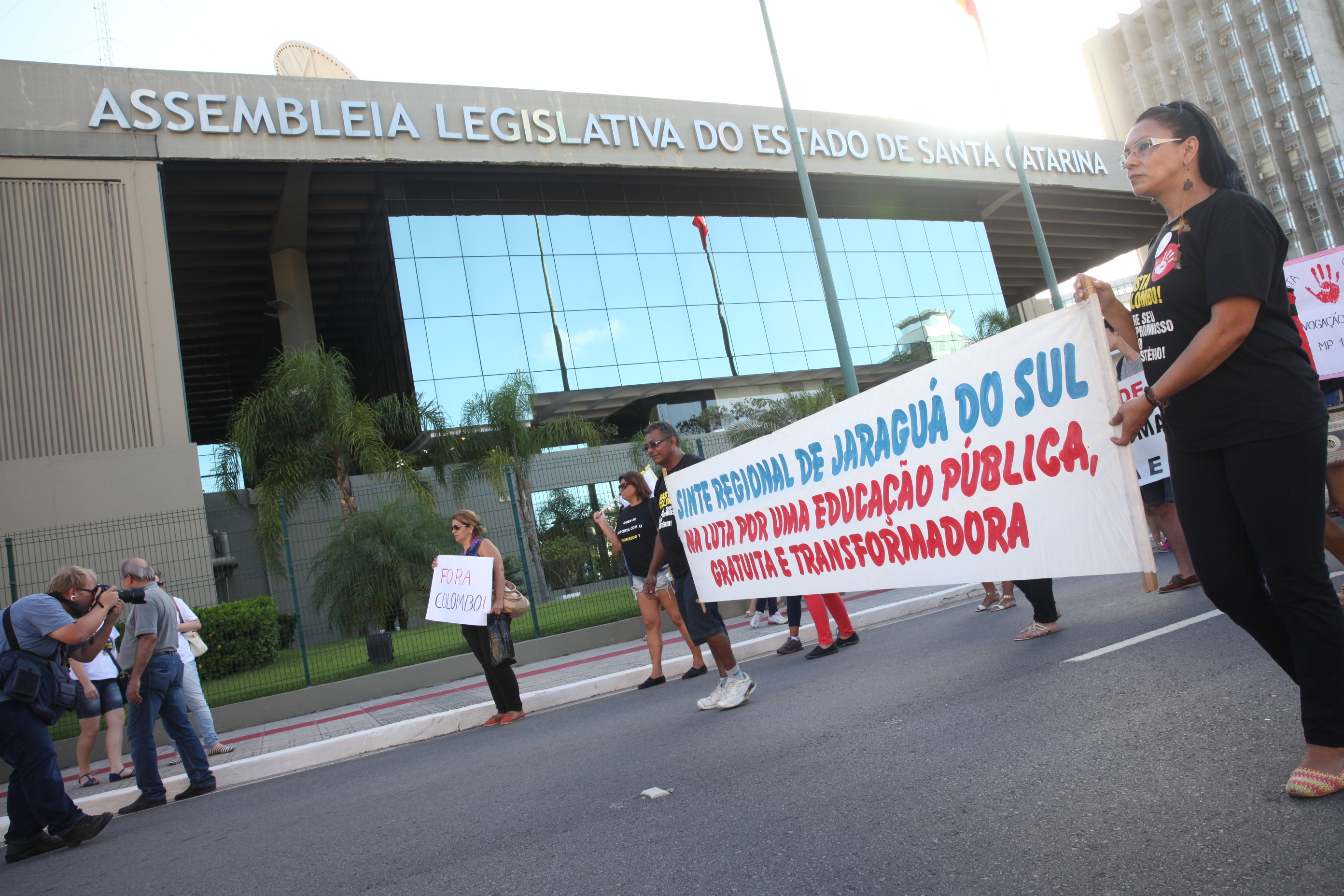 Manifestação dos Professores. Foto: Fábio Queiroz / Agência AL