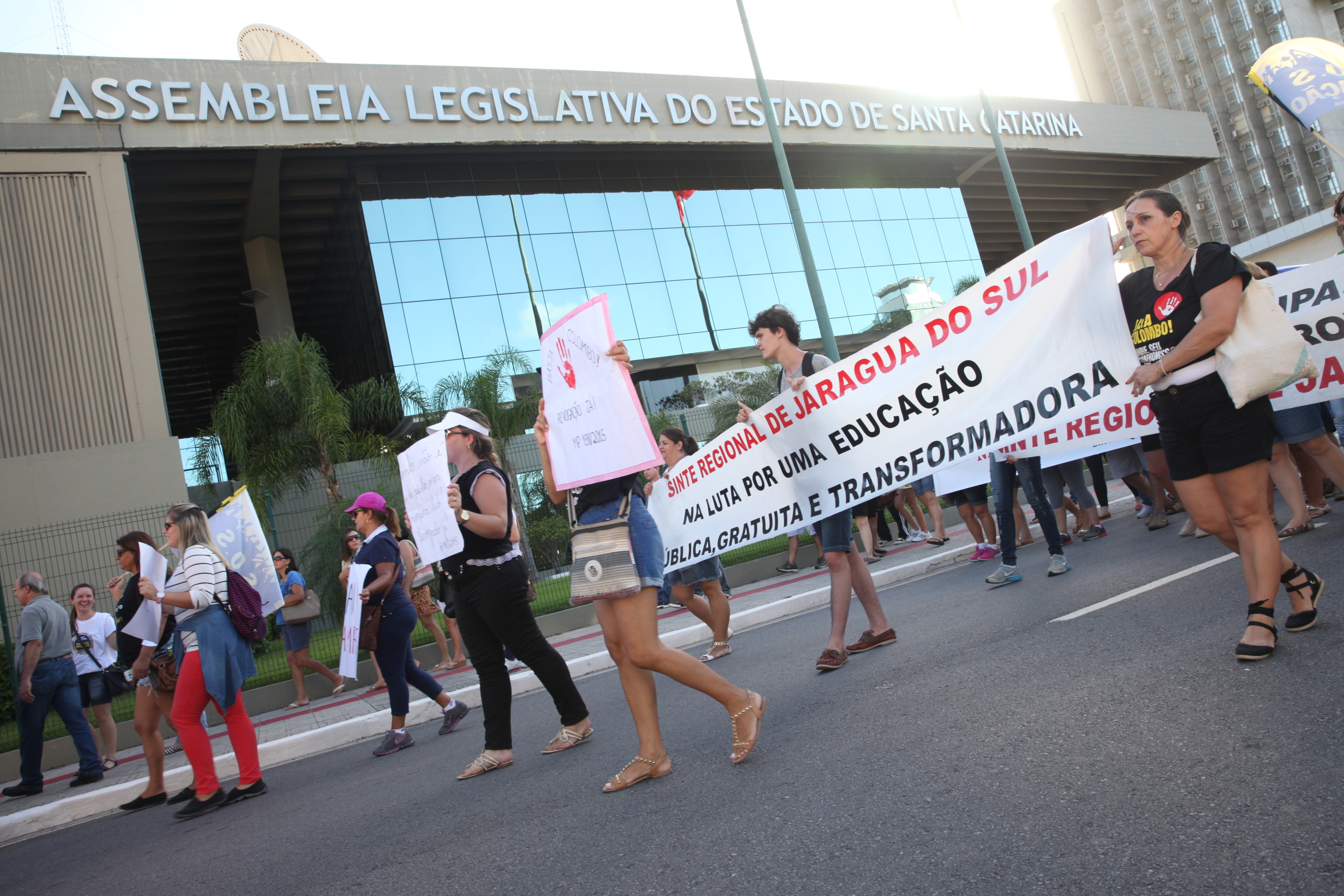 Manifestação dos Professores. Foto: Fábio Queiroz / Agência AL