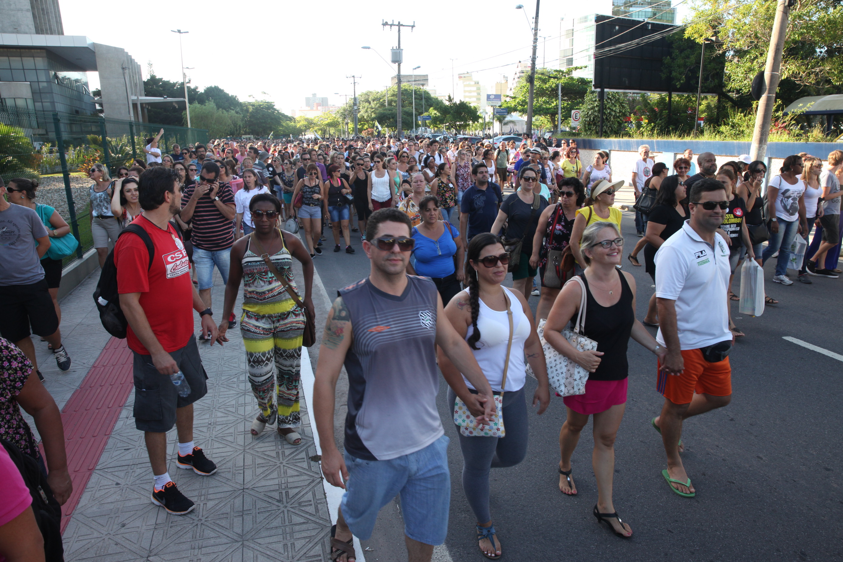 Manifestação dos Professores. Foto: Fábio Queiroz / Agência AL