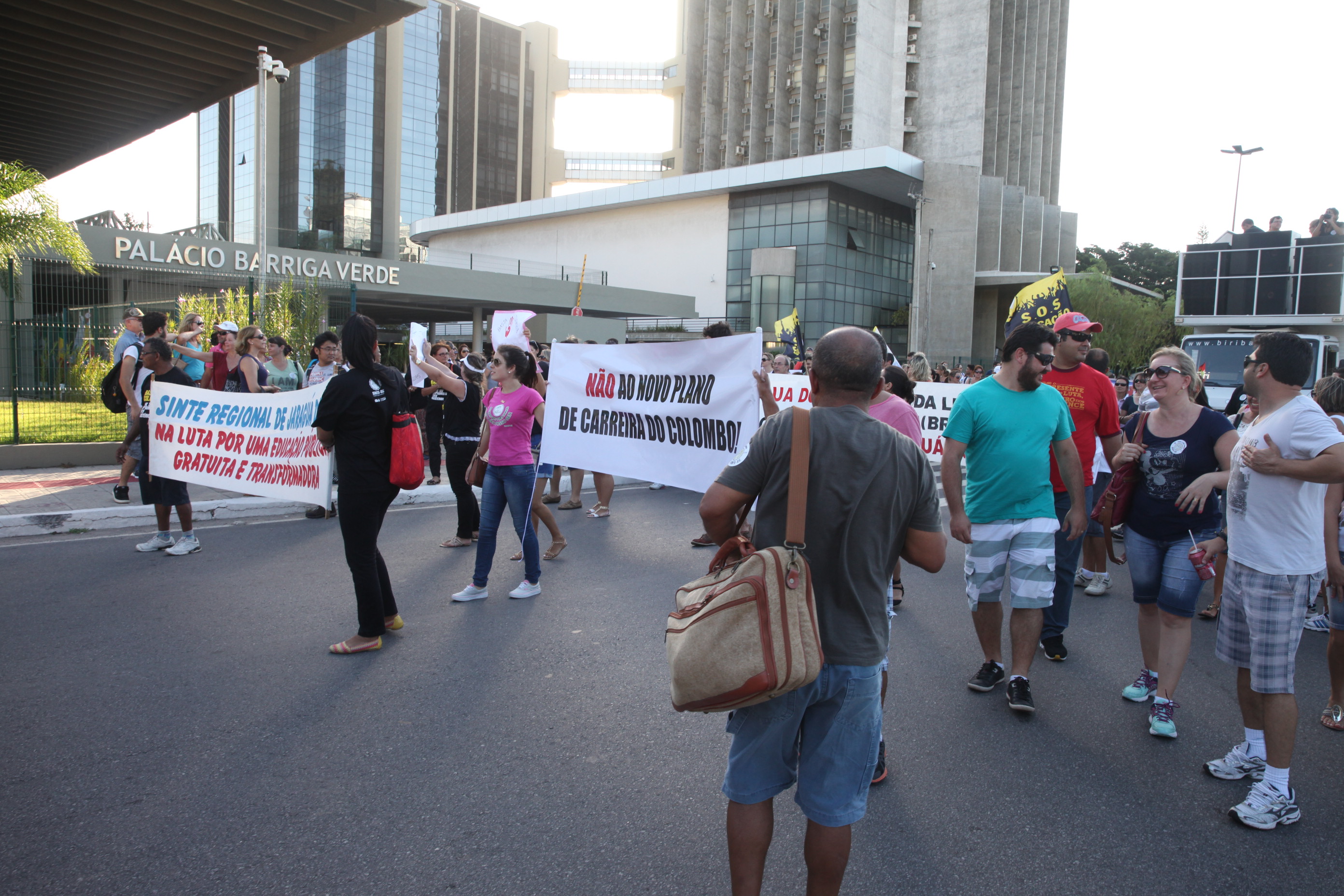 Manifestação dos Professores. Foto: Fábio Queiroz / Agência AL