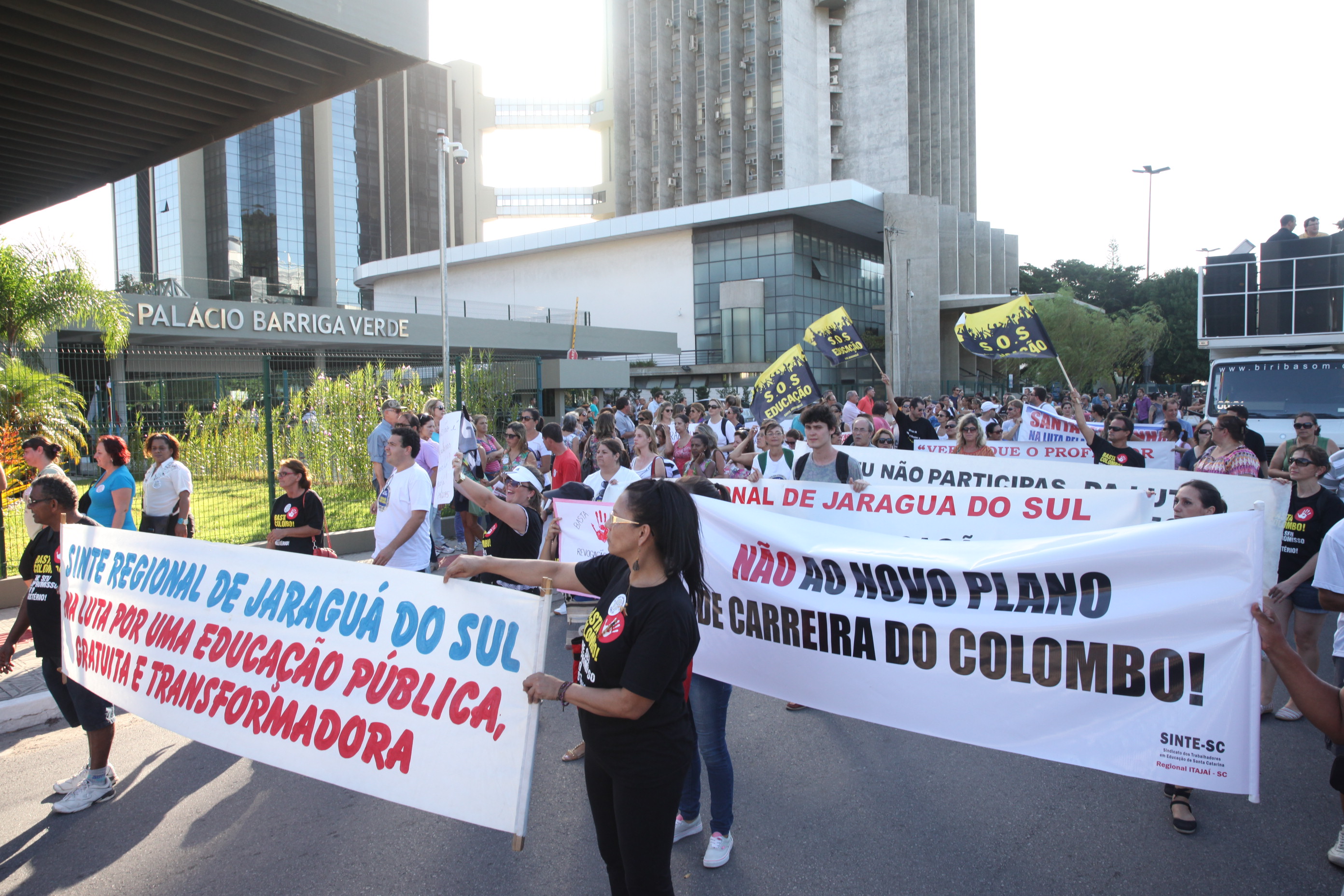Manifestação dos Professores. Foto: Fábio Queiroz / Agência AL