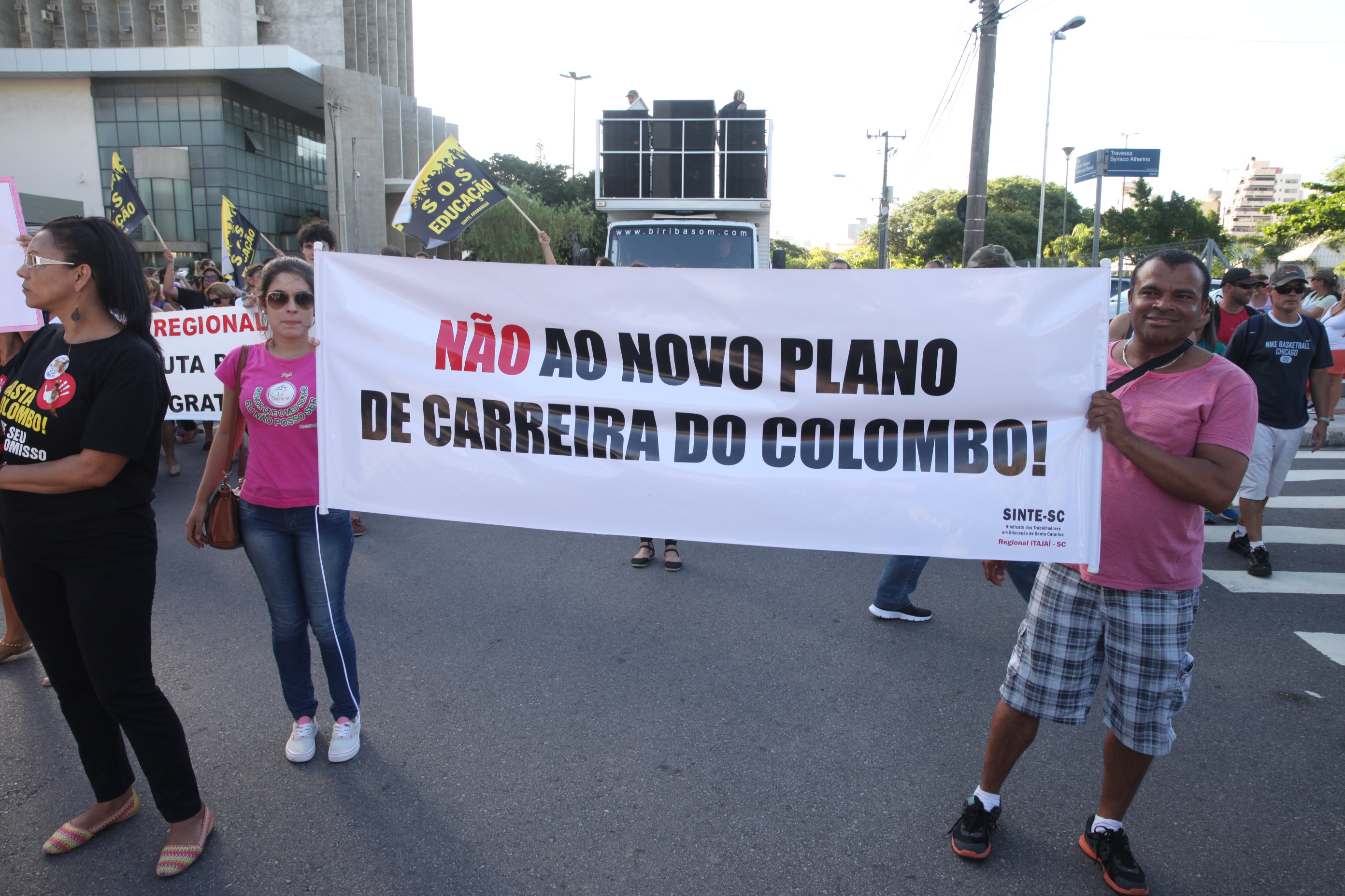 Manifestação dos Professores. Foto: Fábio Queiroz / Agência AL