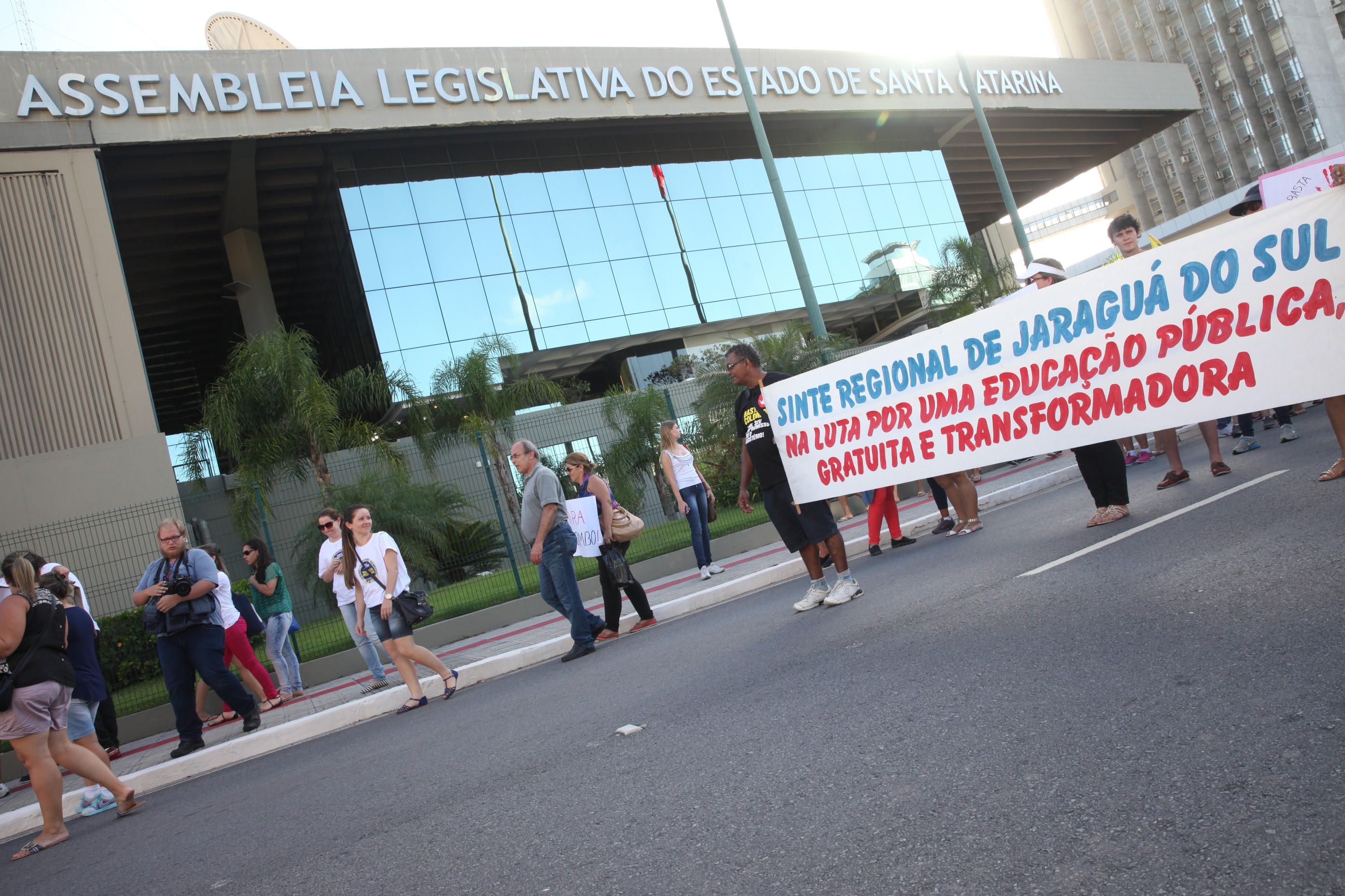 Manifestação dos Professores. Foto: Fábio Queiroz / Agência AL