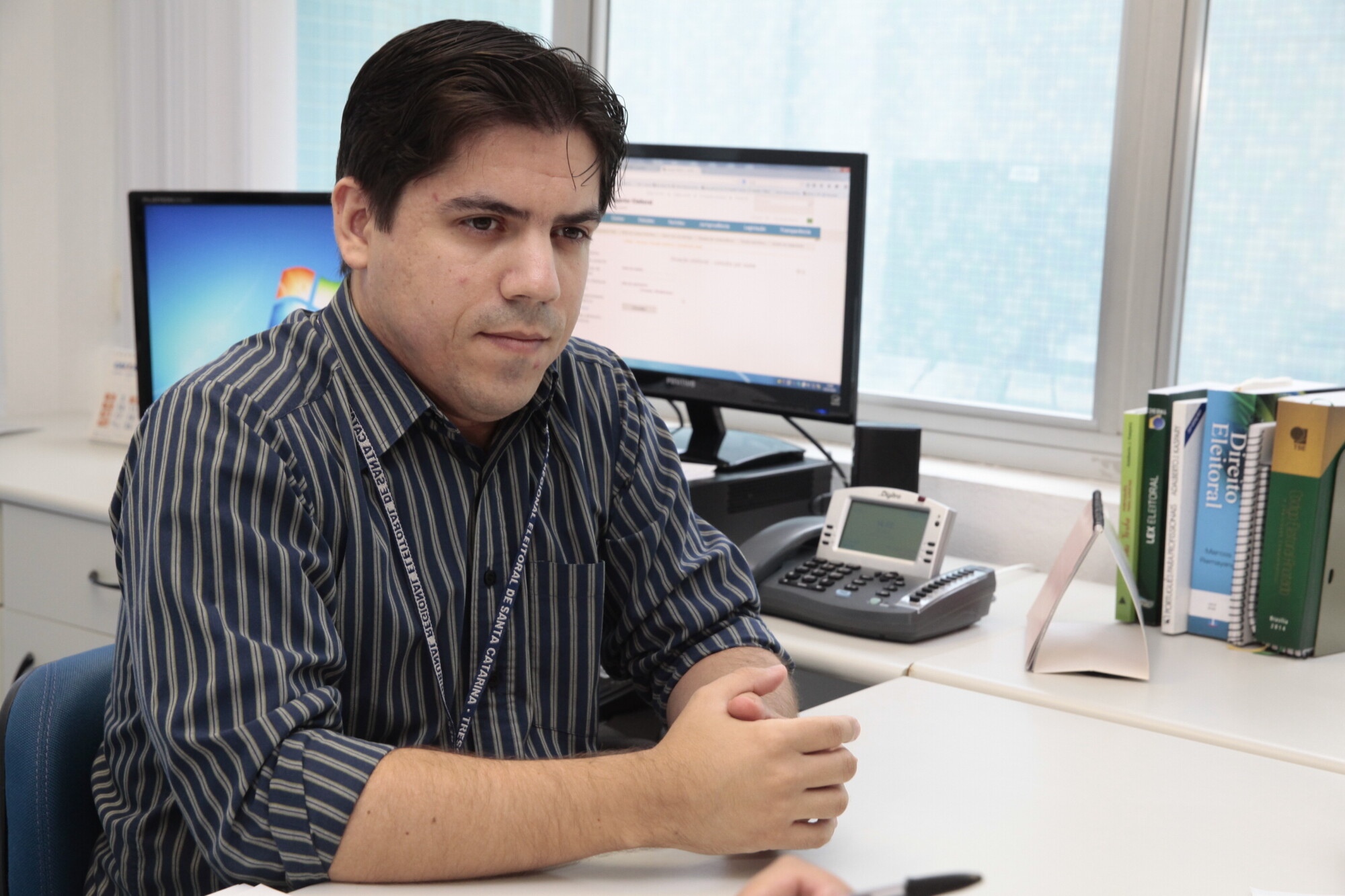 Giovani Pacheco, do TRE-SC. FOTO: Miriam Zomer/Agência AL