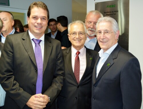 Deputado Rodrigo Minotto participa da inauguração da sede da Fiesc Sul