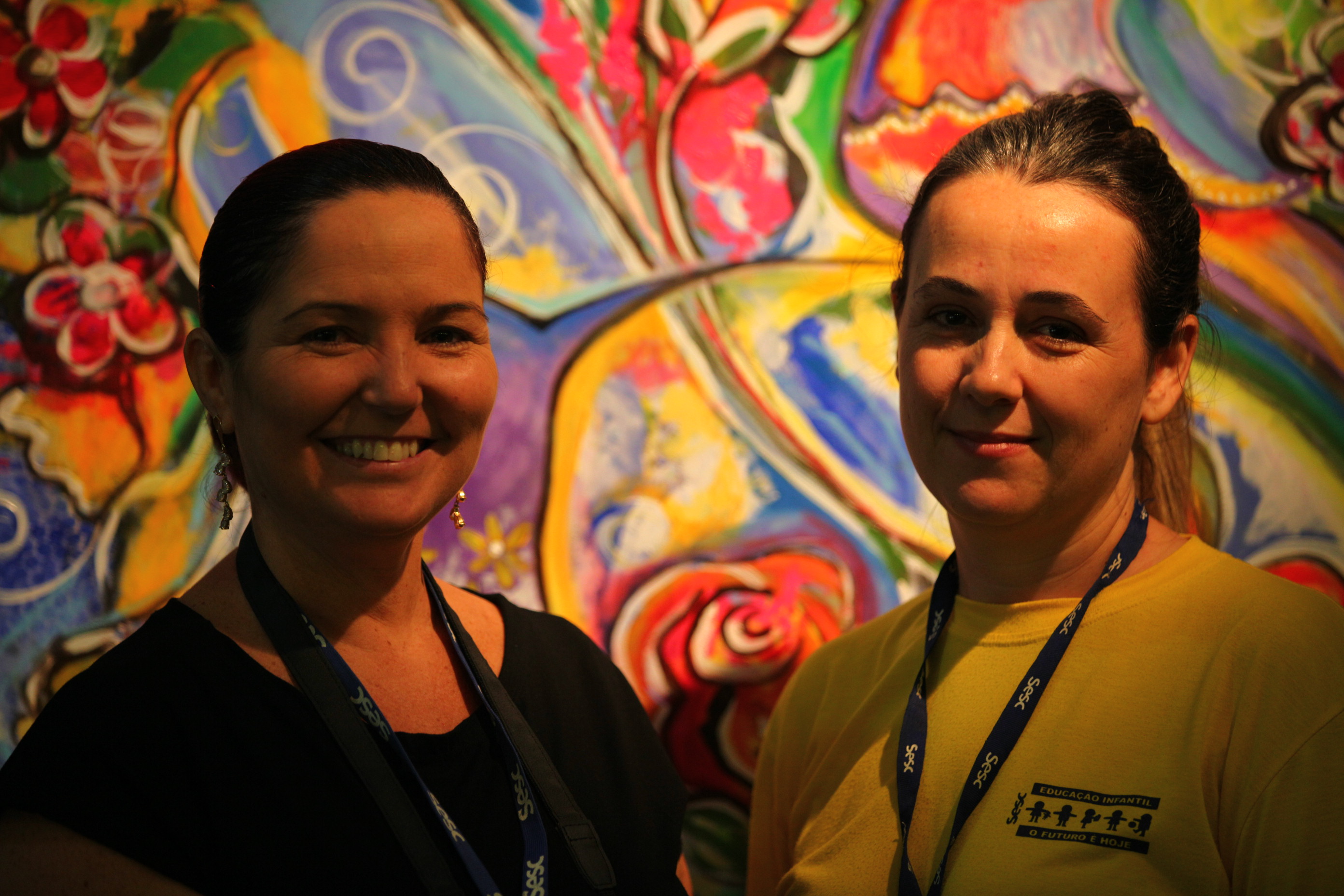 Visita de Alunos do SESC à Galeria de Artes - Professoras Ana Margareto da Silva e Fabiana Acordi Nunes