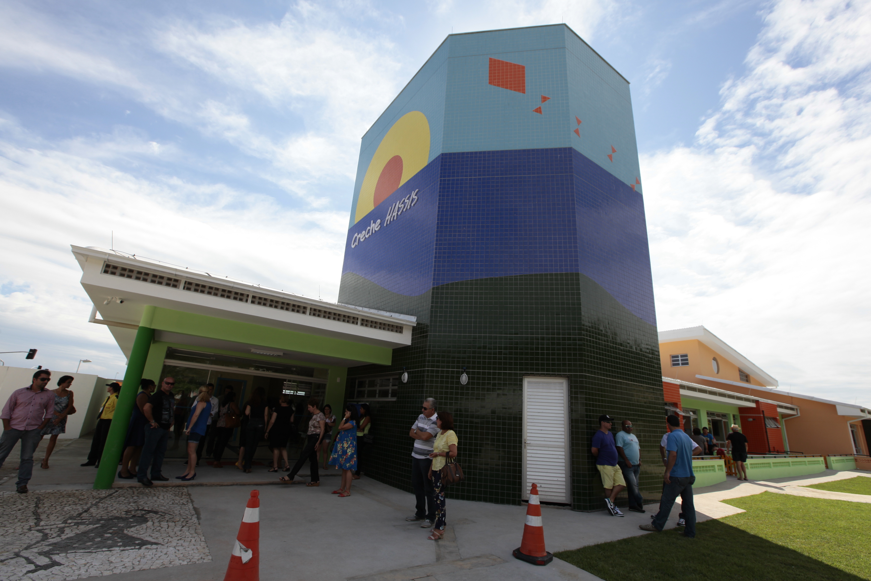 Inauguração da Creche Hassis, a primeira da rede municipal com padrão internacional de sustentabilidade. Foto: Miriam Zomer/Agência AL