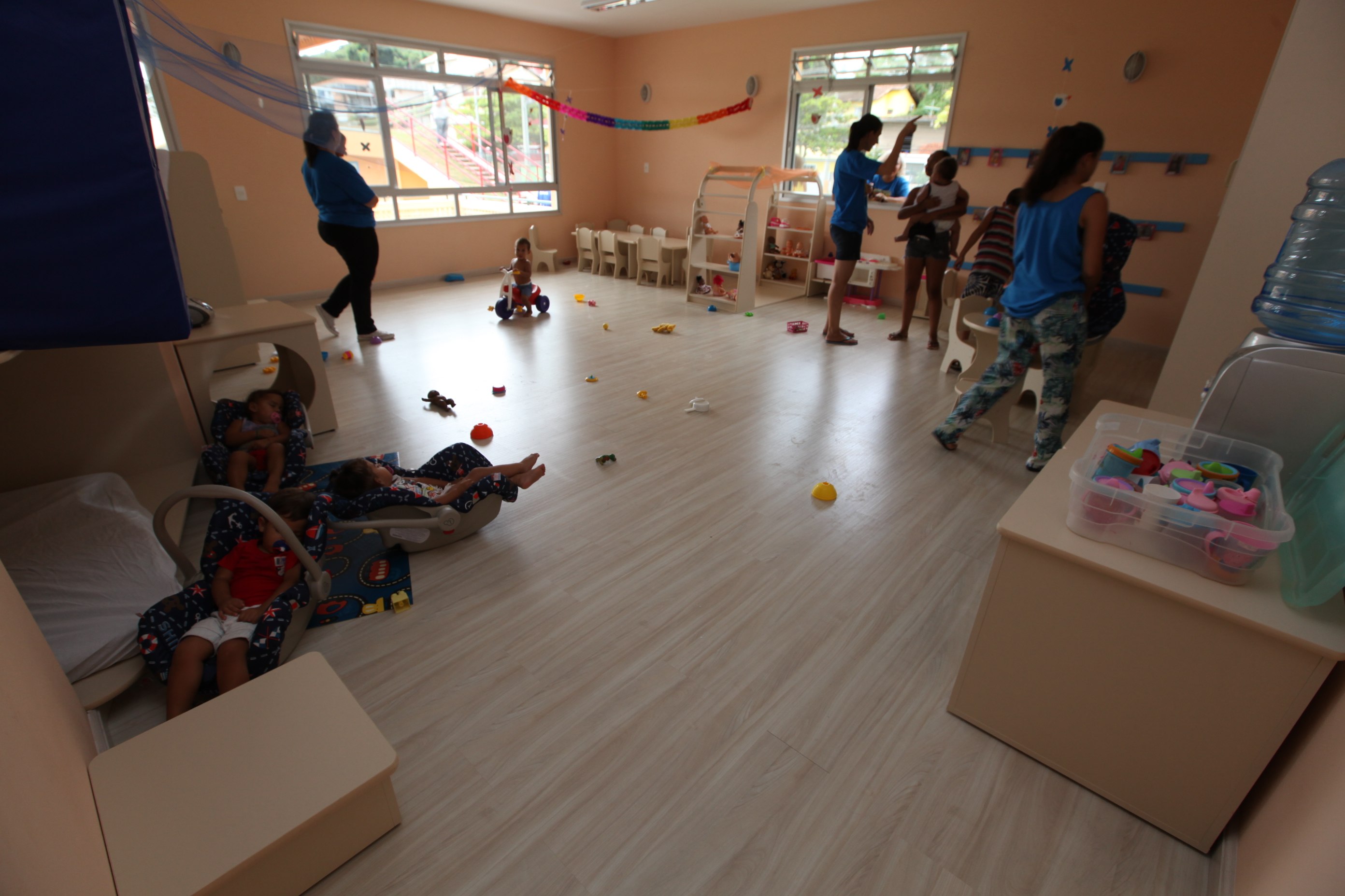 Inauguração da Creche Hassis, a primeira da rede municipal com padrão internacional de sustentabilidade. Foto: Miriam Zomer/Agência AL