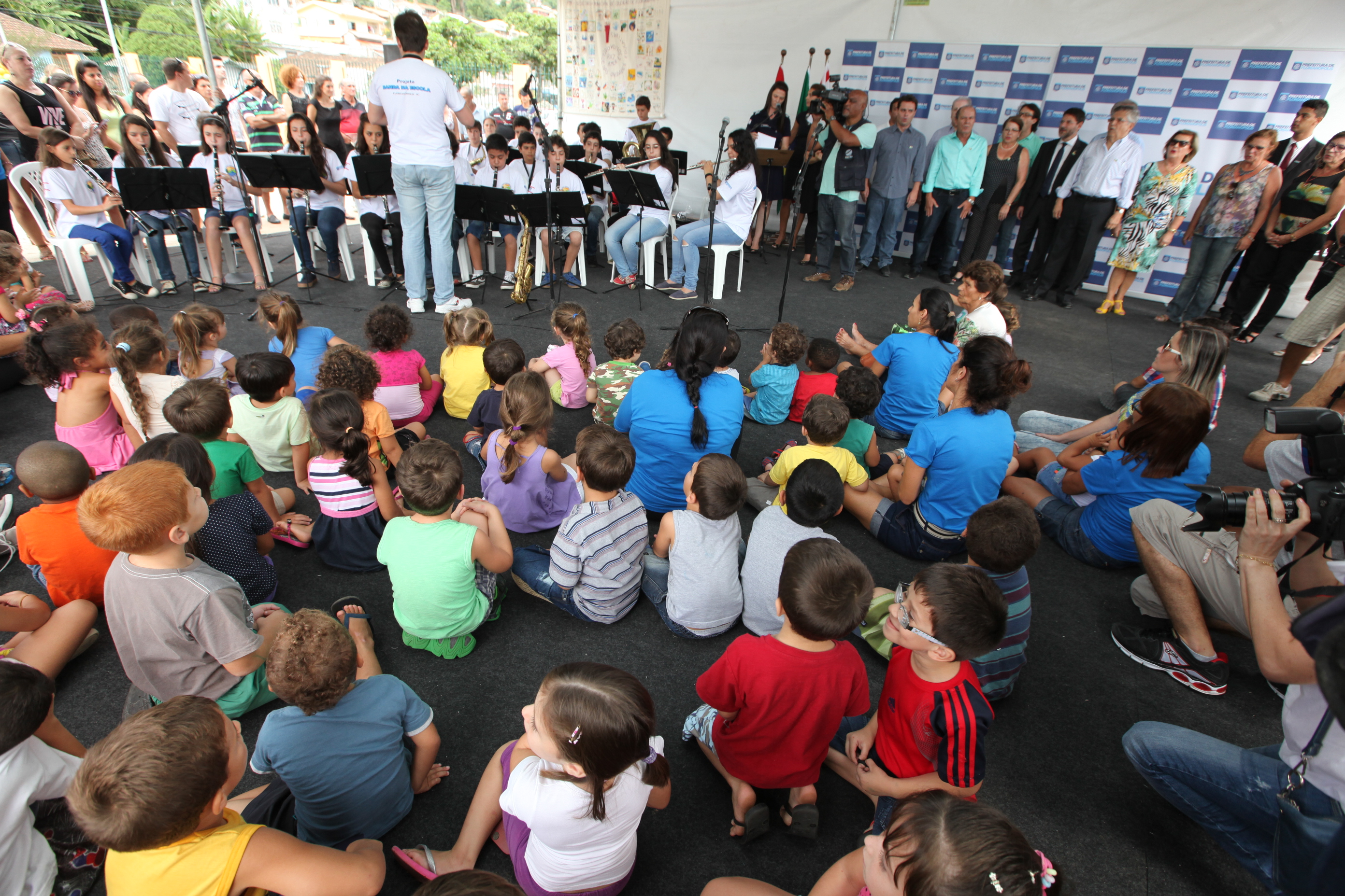 Inauguração da Creche Hassis, a primeira da rede municipal com padrão internacional de sustentabilidade. Foto: Miriam Zomer/Agência AL