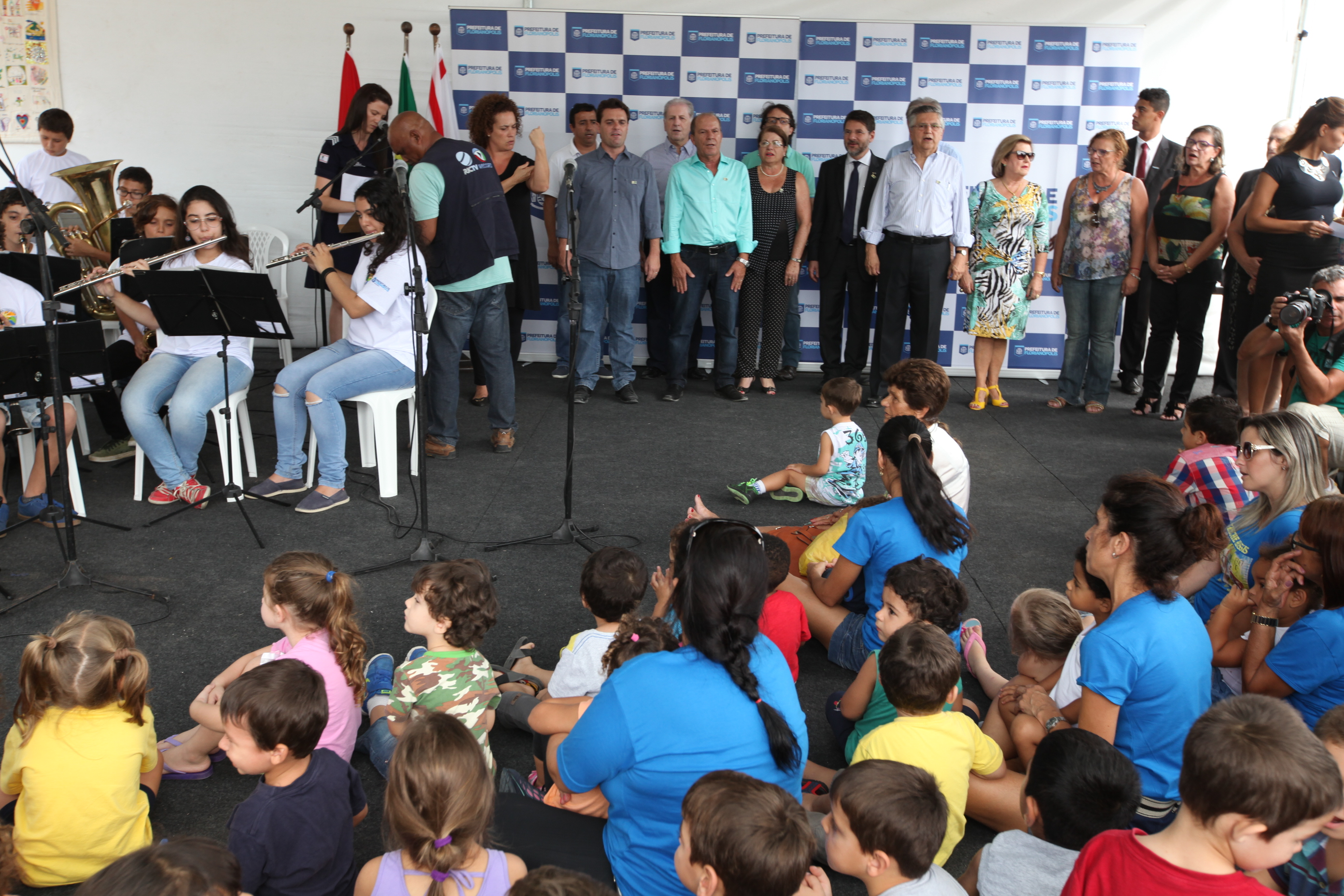 Inauguração da Creche Hassis, a primeira da rede municipal com padrão internacional de sustentabilidade. Foto: Miriam Zomer/Agência AL