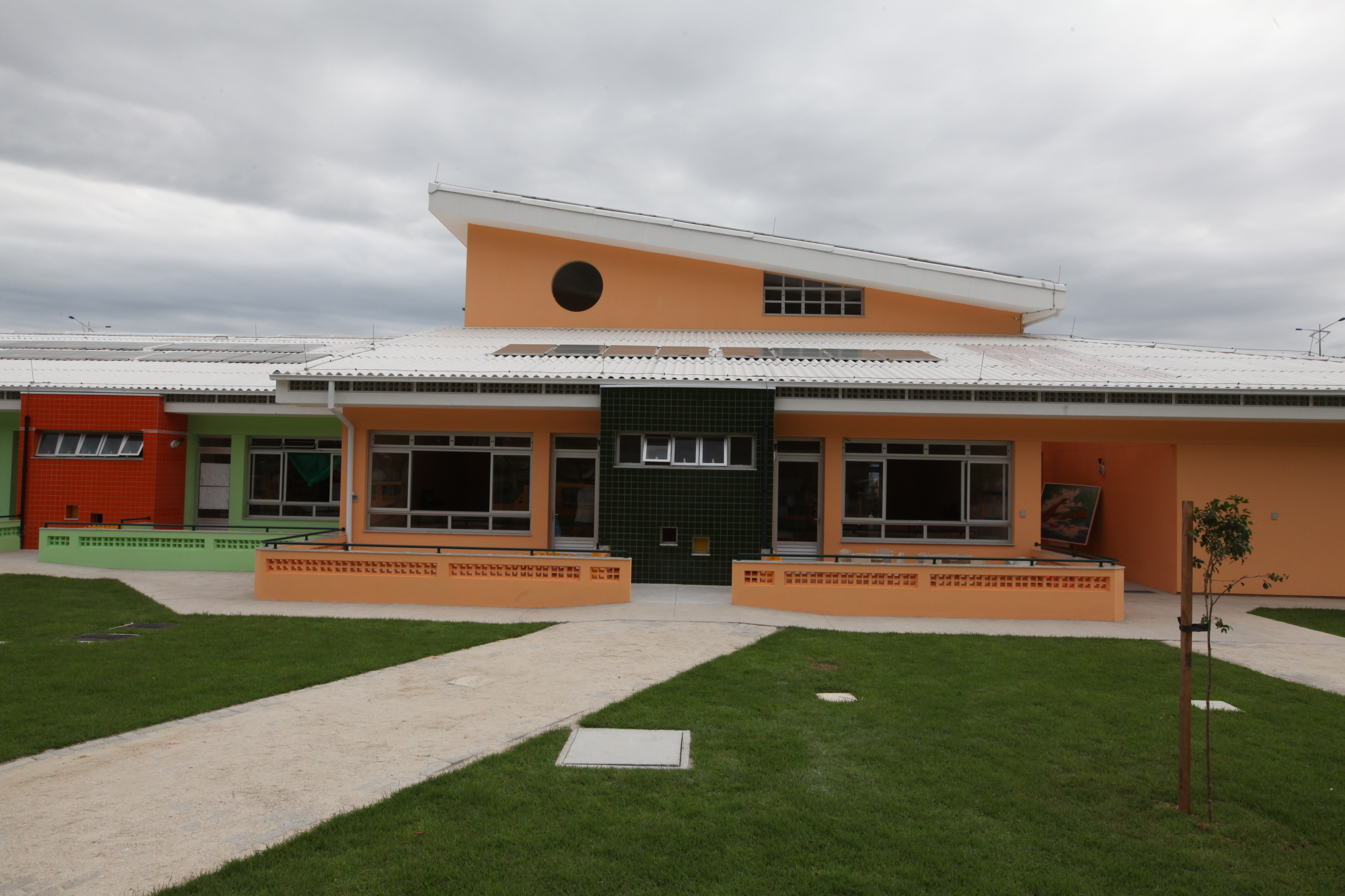 Inauguração da Creche Hassis, a primeira da rede municipal com padrão internacional de sustentabilidade. Foto: Miriam Zomer/Agência AL