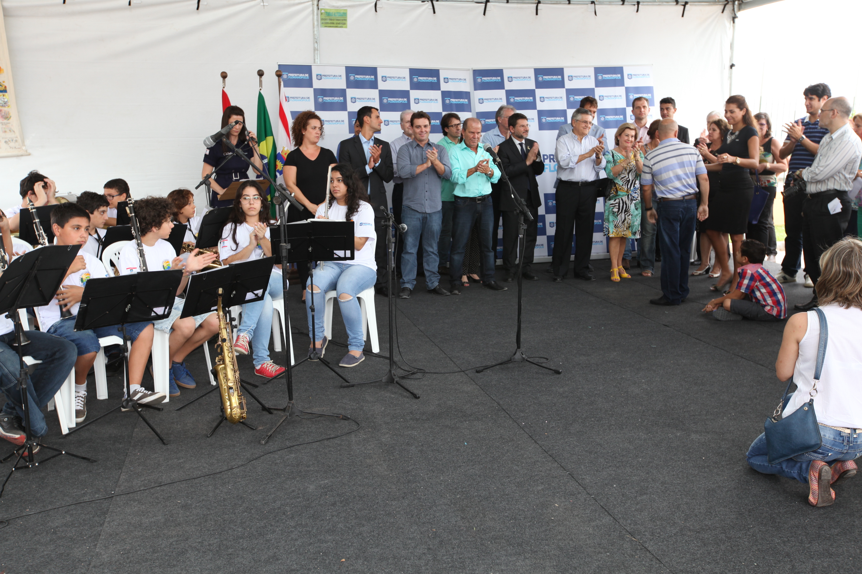 Inauguração da Creche Hassis, a primeira da rede municipal com padrão internacional de sustentabilidade. Foto: Miriam Zomer/Agência AL