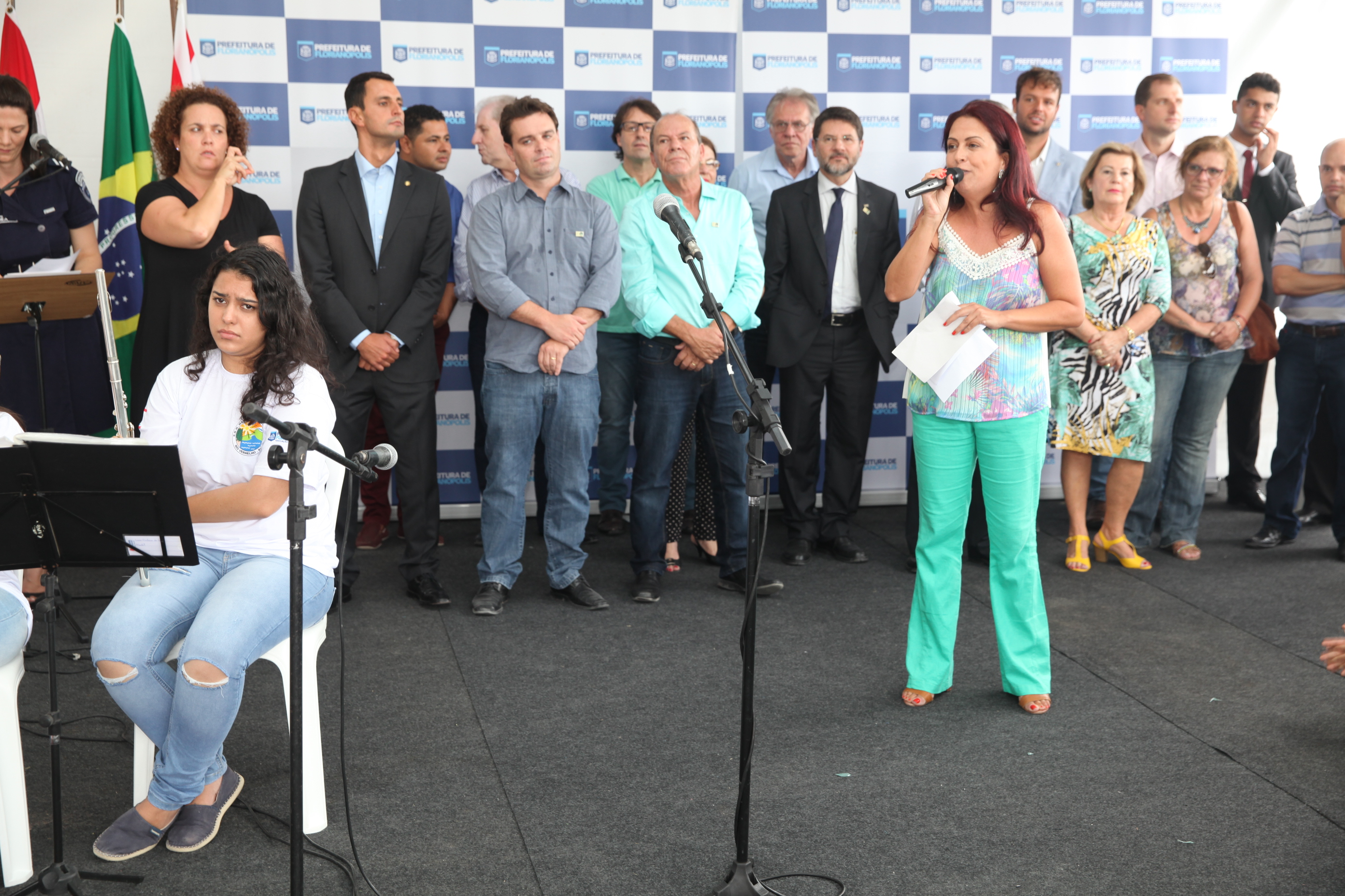 Inauguração da Creche Hassis, a primeira da rede municipal com padrão internacional de sustentabilidade. Foto: Miriam Zomer/Agência AL