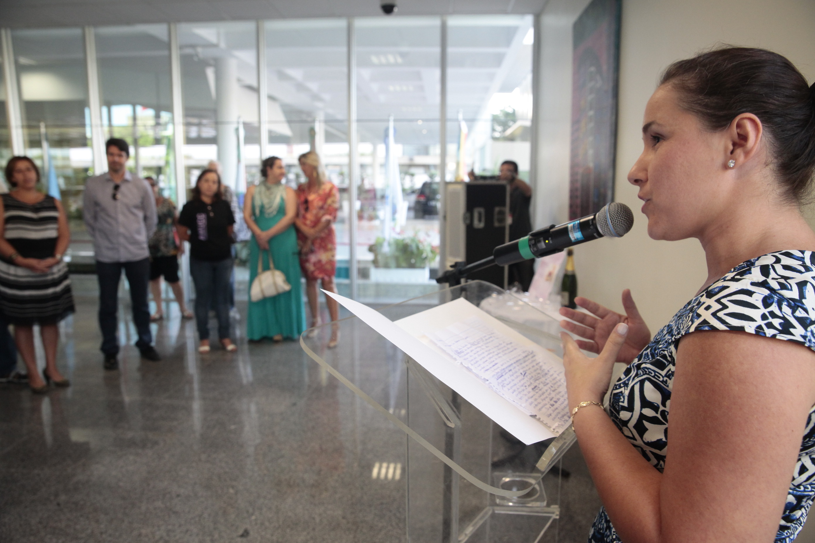 Abertura da exposição fotográfica De corpo e alma - que expõe mulheres mastectomizadas. Foto: Eduardo Guedes de Oliveira / Agência AL