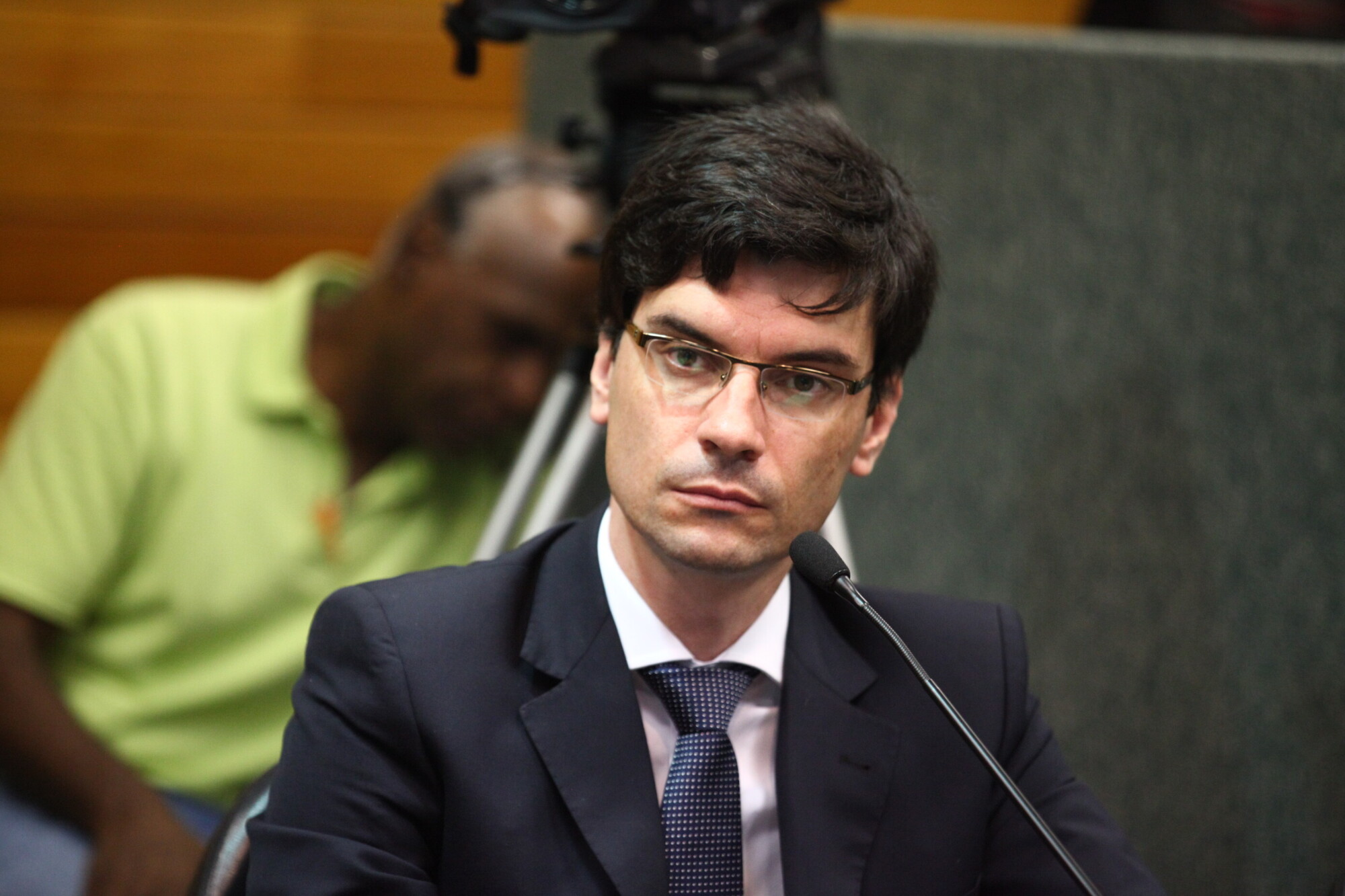 Delegado Ulisses Gabriel, que concorre à presidência da Adepol-SC pela chapa de oposição FOTO: Solon Soares/Agência AL