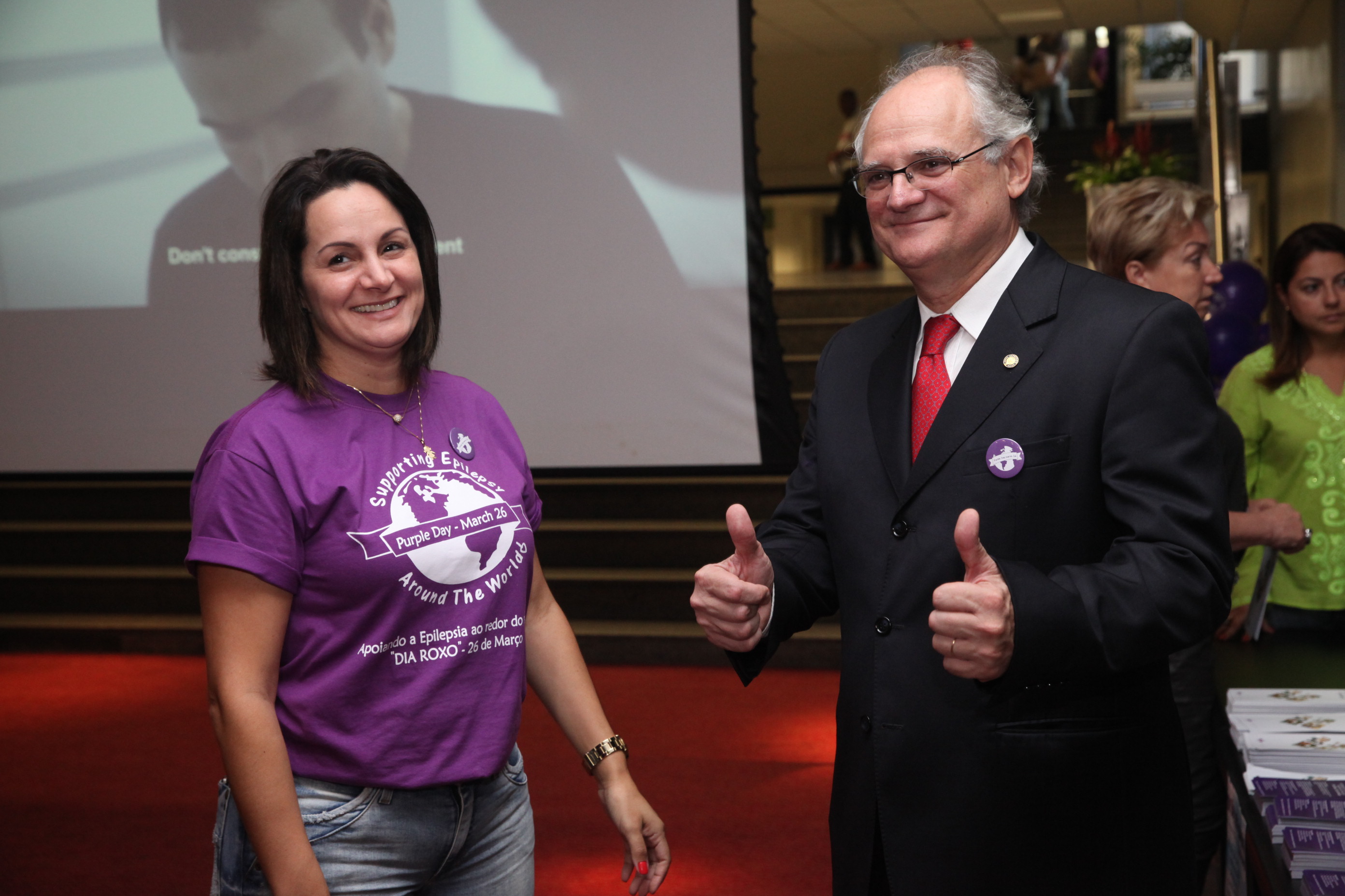 Comemoração do Day Purple - Dia Internacional da Epilepsia. Foto: Fábio Queiroz / Agência AL