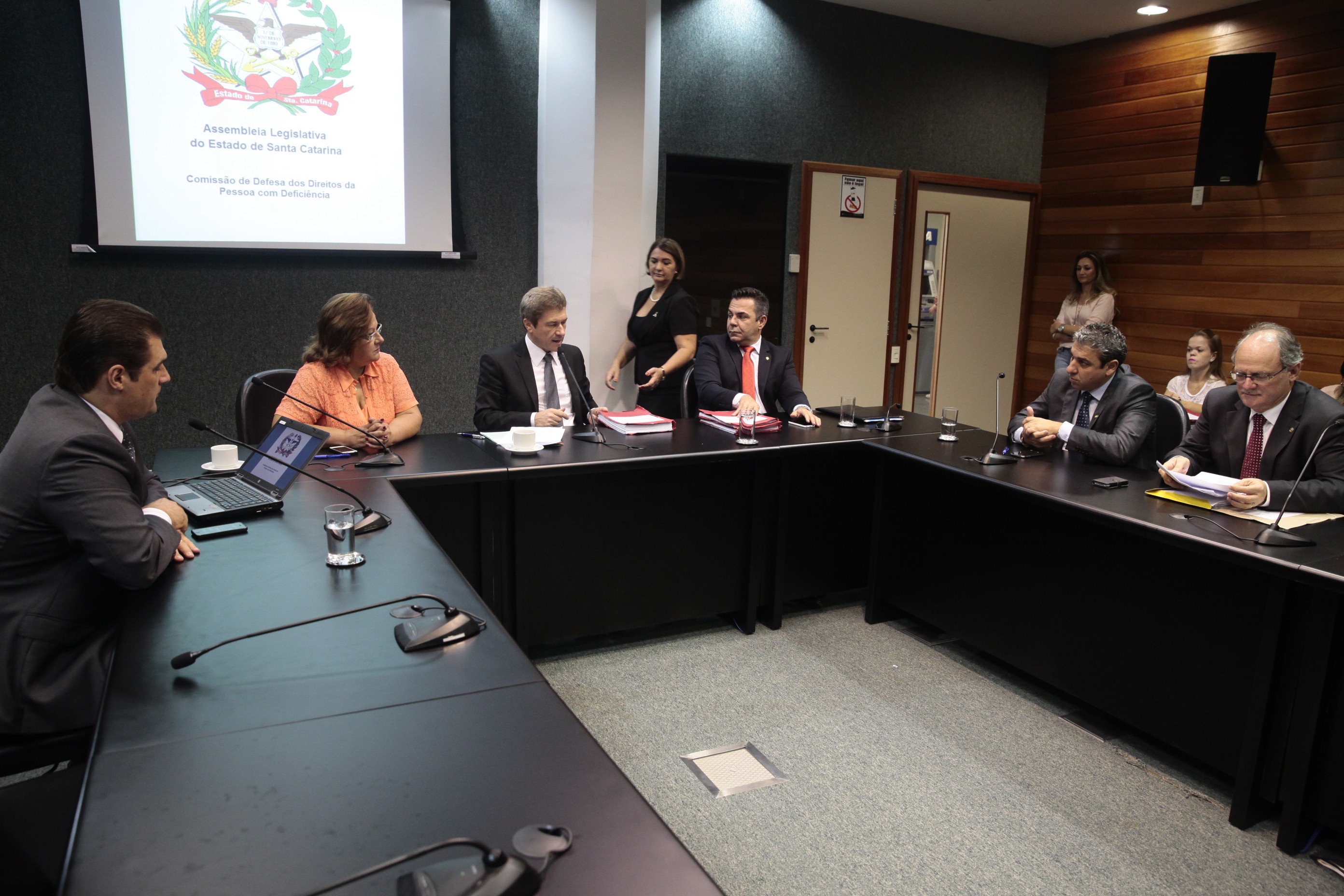Reunião da Comissão de Defesa dos Direitos da Pessoa com Deficiência. Foto: Eduardo Guedes de Oliveira / Agência AL