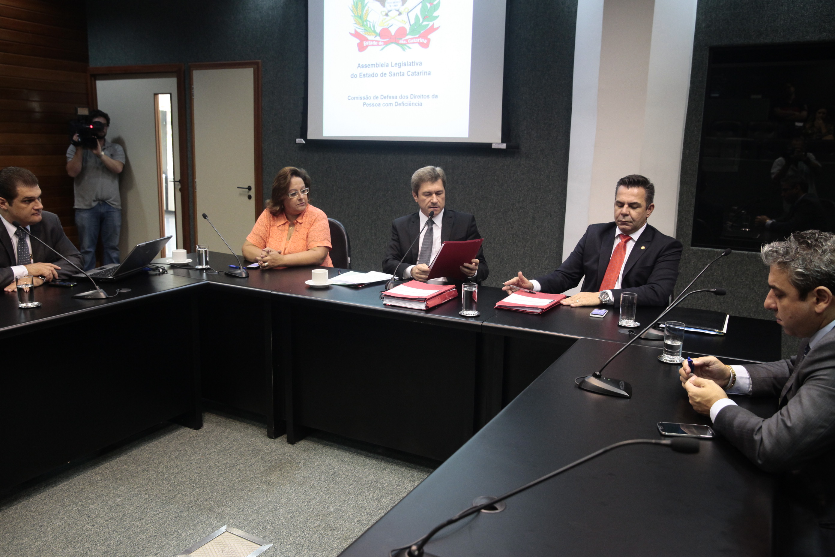 Reunião da Comissão de Defesa dos Direitos da Pessoa com Deficiência. Foto: Eduardo Guedes de Oliveira / Agência AL
