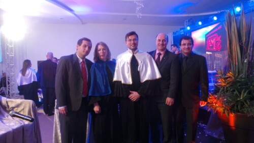 Zé Milton é paraninfo em formatura da Uninter, em Sombrio