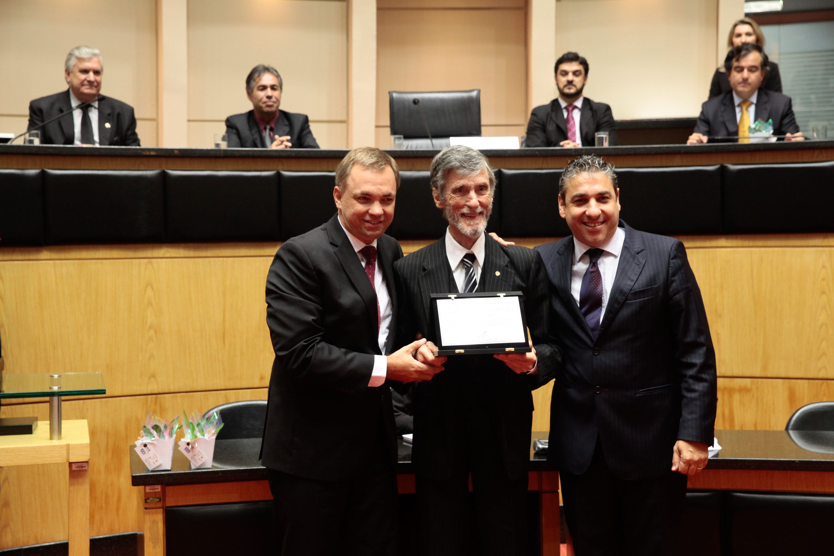 Sessão Especial em homenagem à Associação Comercial e Industrial de Florianópolis - ACIF pela passagem dos seus cem anos de fundação. Foto: Miriam Zomer/Agência AL